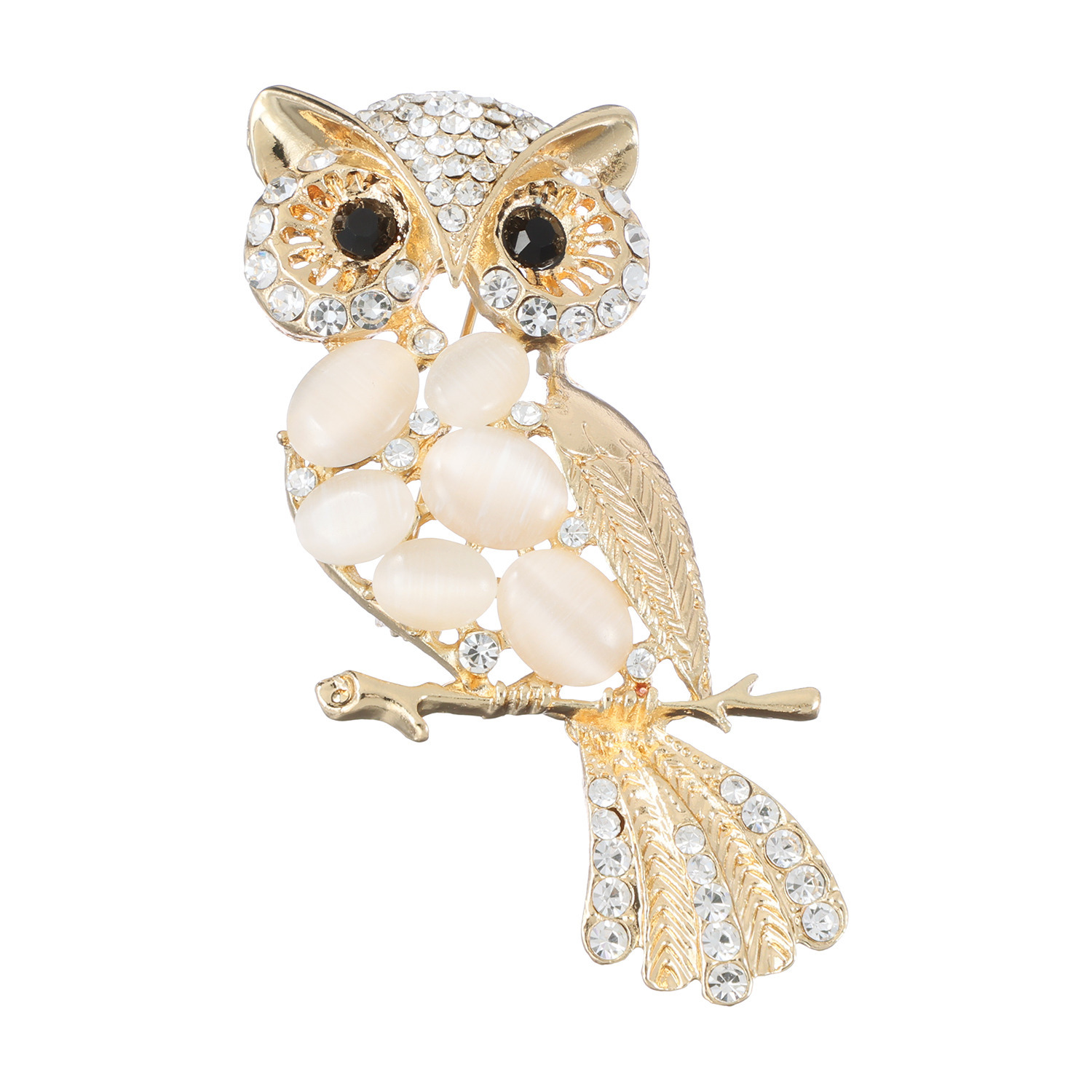 ドンナルマ キラキラブローチ ＜フクロウ＞