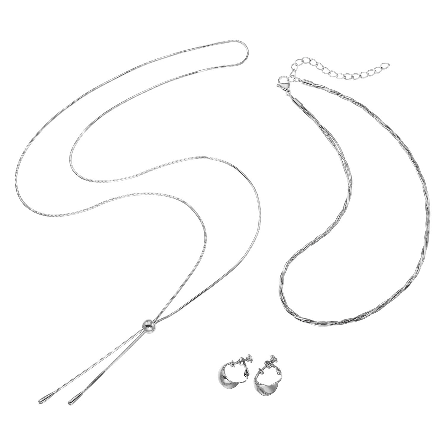 ラフィナリスタ サージカルステンレス 一つ一つが主役級！ ジュエリー贅沢３点セット