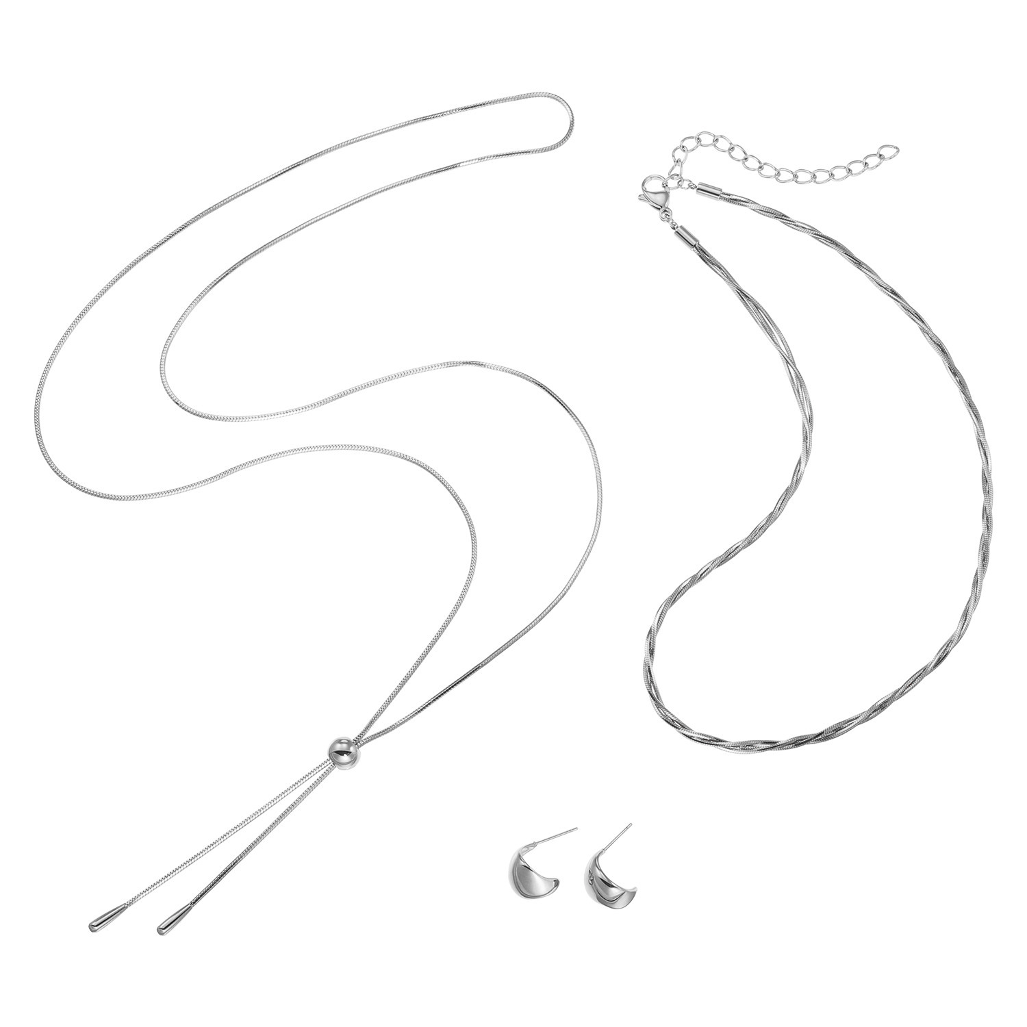 ラフィナリスタ サージカルステンレス 一つ一つが主役級！ ジュエリー贅沢３点セット