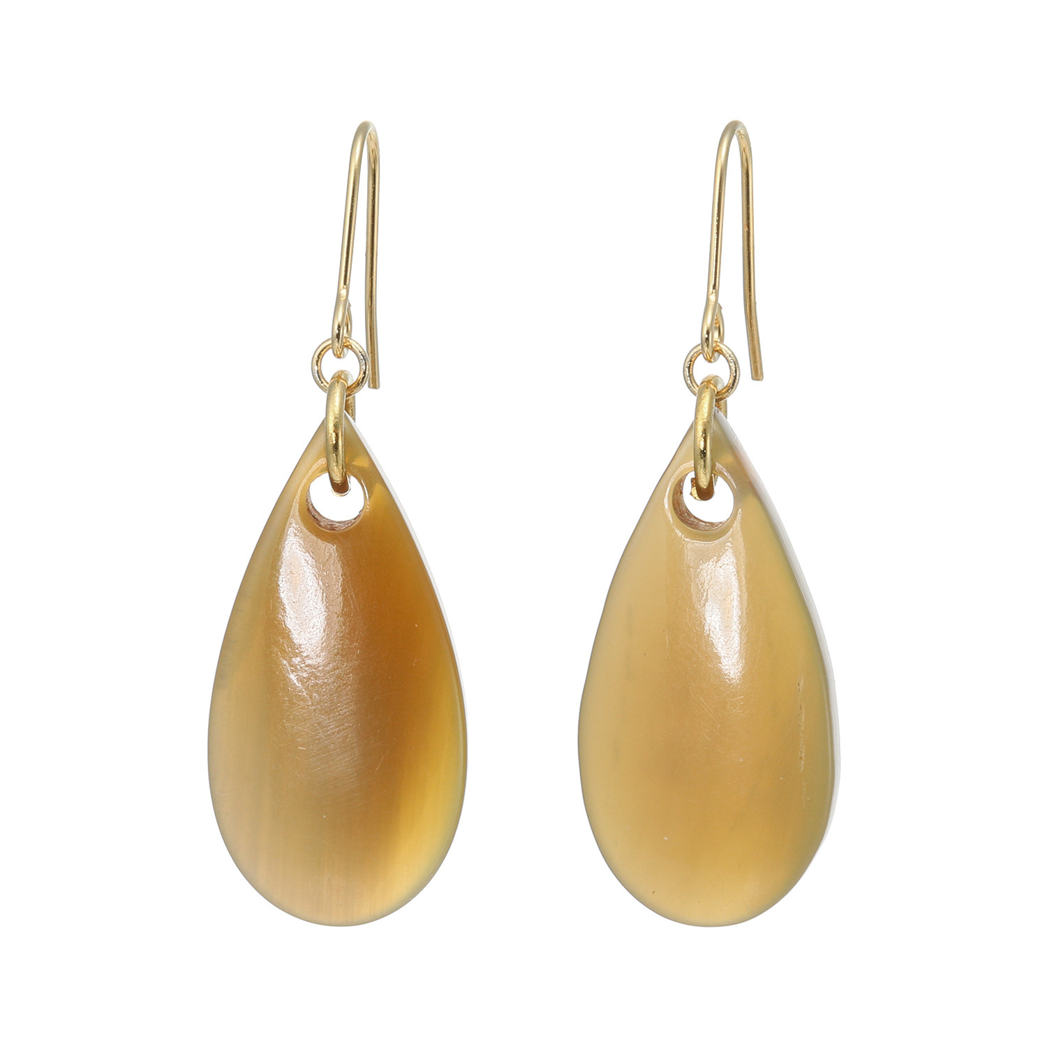 グレイスモア 水牛 ドロップモティーフ スウィング イヤリング／ピアス