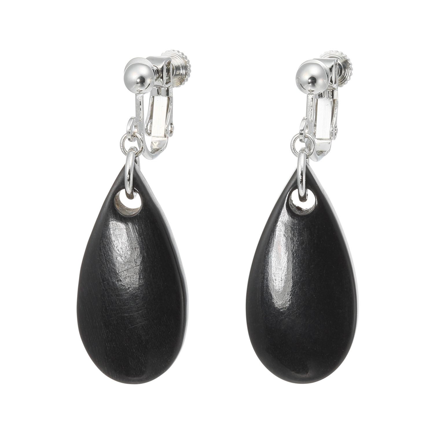 グレイスモア 水牛 ドロップモティーフ スウィング イヤリング／ピアス