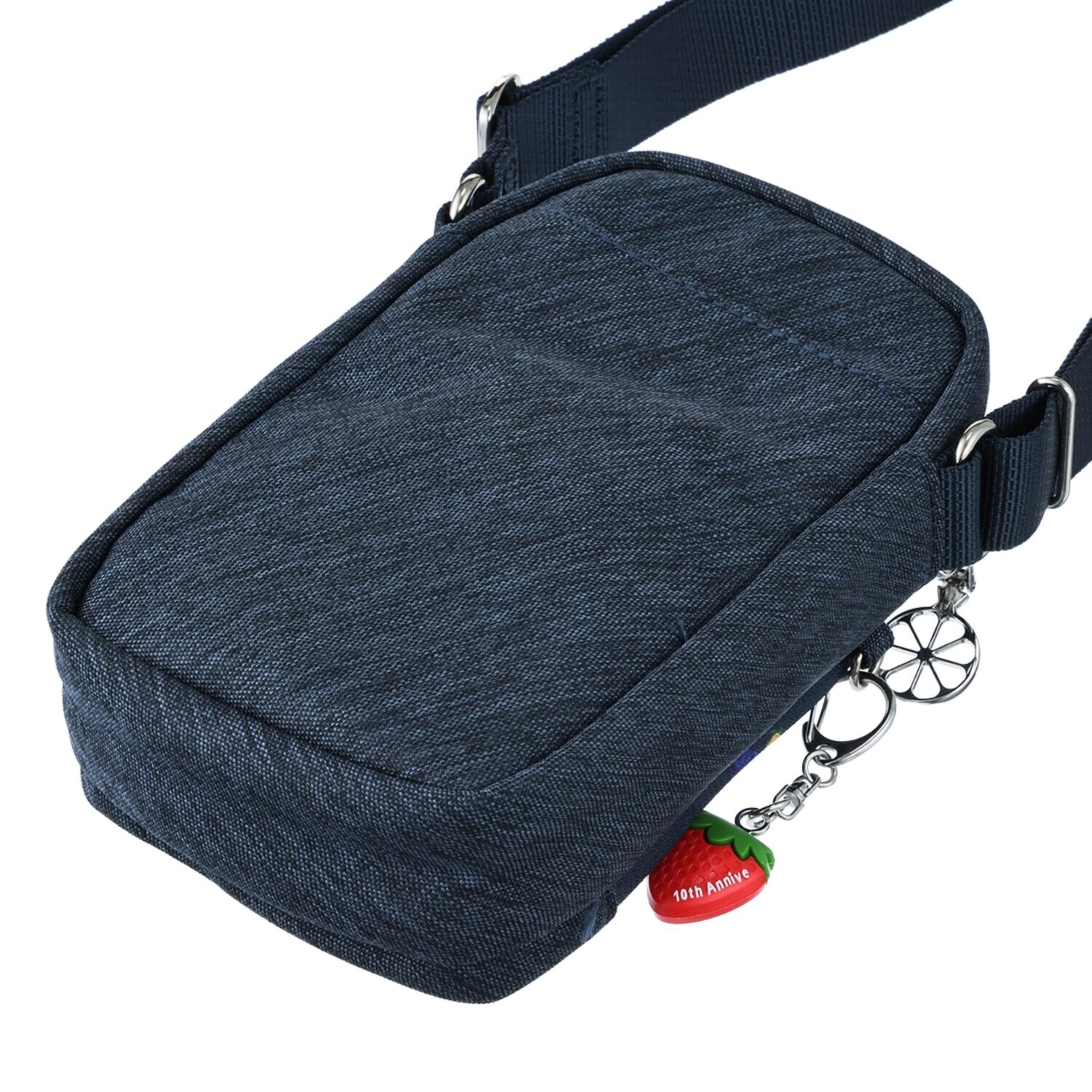 ビサイユ ショップチャンネル デビュー１０周年記念 トロピカルフルーツ はっ水スマホポシェット ＜イチゴチャーム付＞