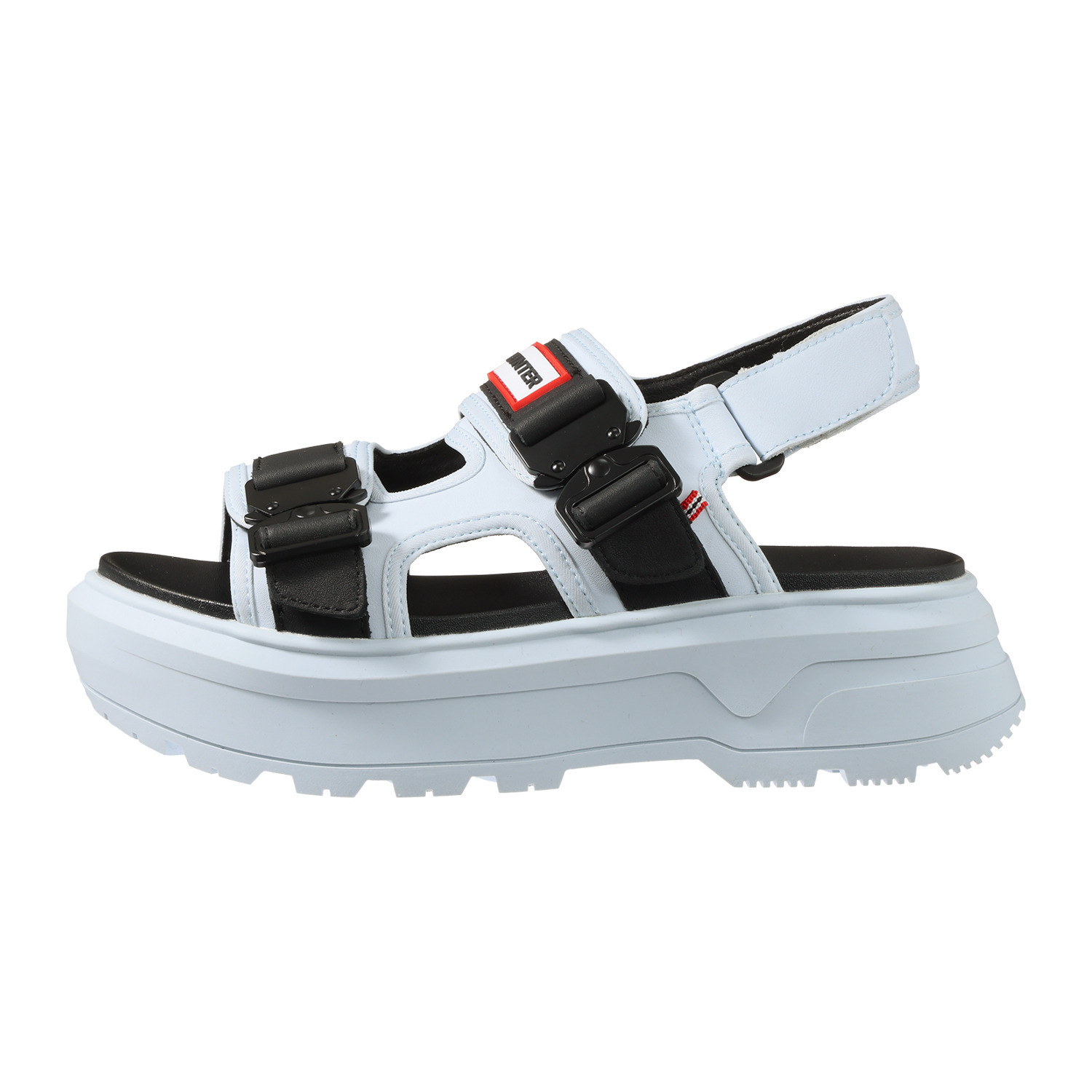 ハンター 牛革バックル サンダル