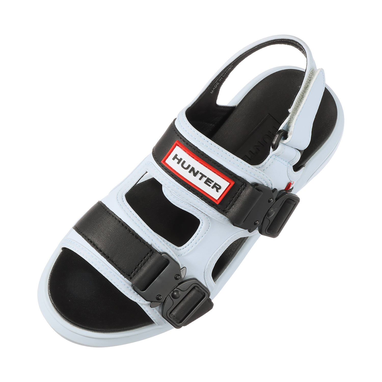 ハンター 牛革バックル サンダル