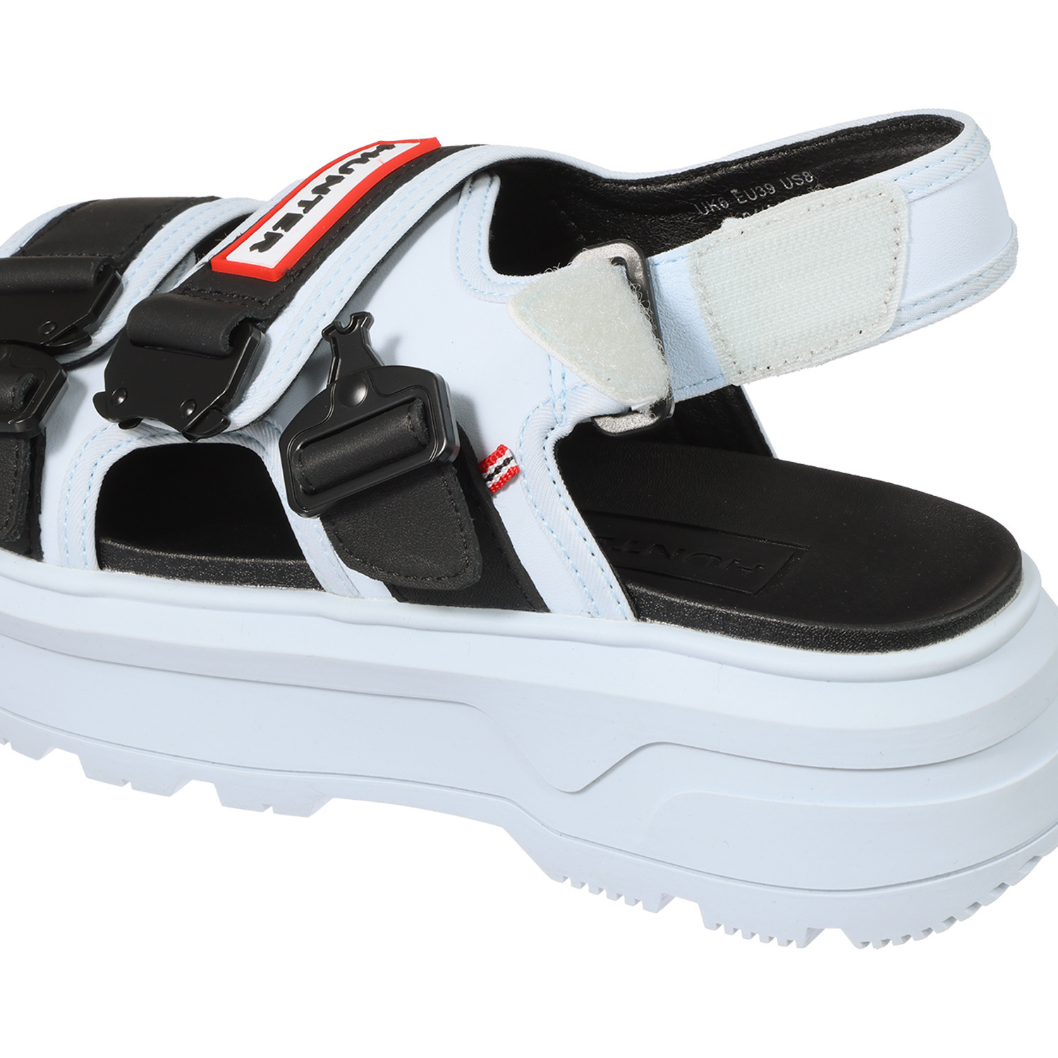 ハンター 牛革バックル サンダル