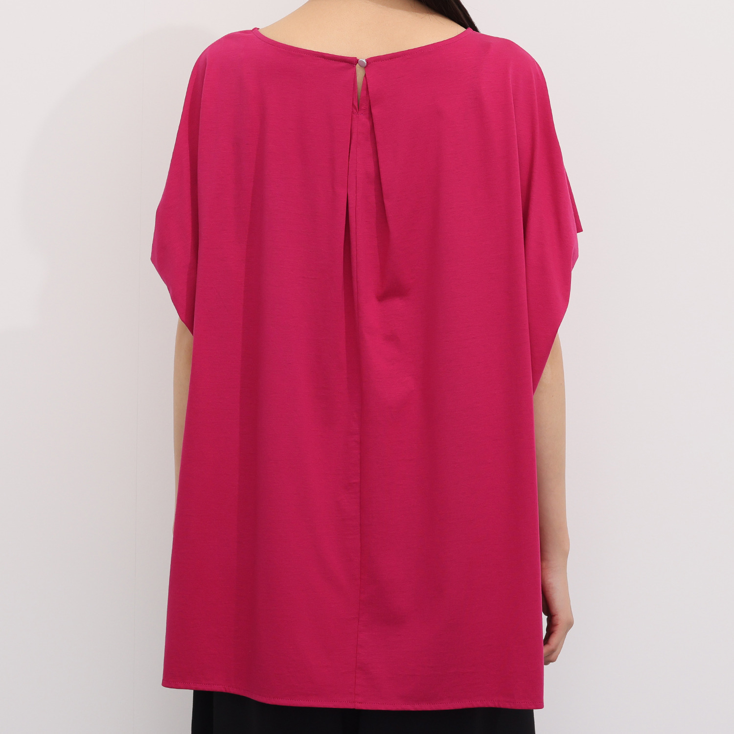 アンブリエ 接触冷感 ドルマンスリーブ コクーンプルオーバー