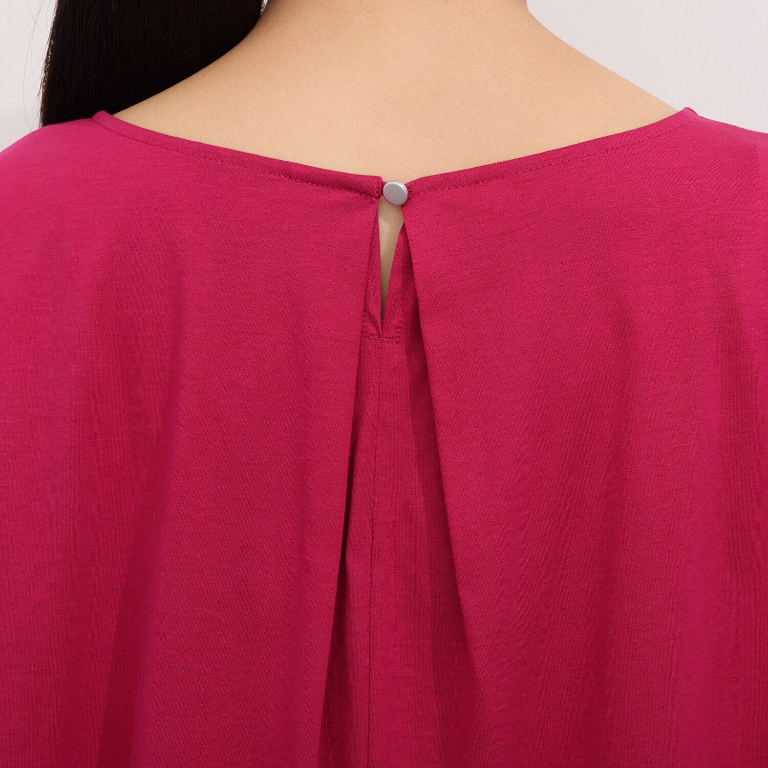 アンブリエ 接触冷感 ドルマンスリーブ コクーンプルオーバー