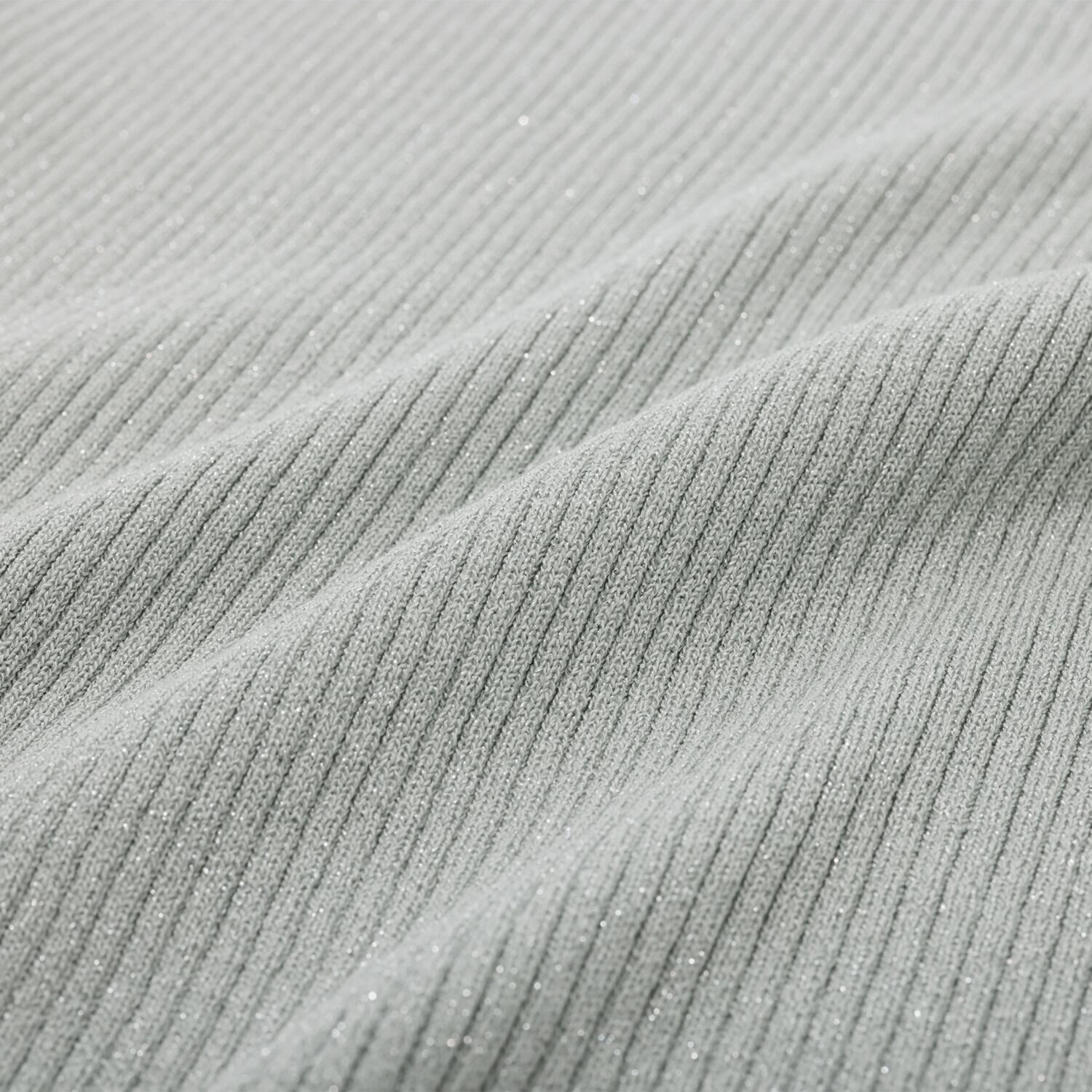 アンブリエ モックネック ラメリブタンクトップ