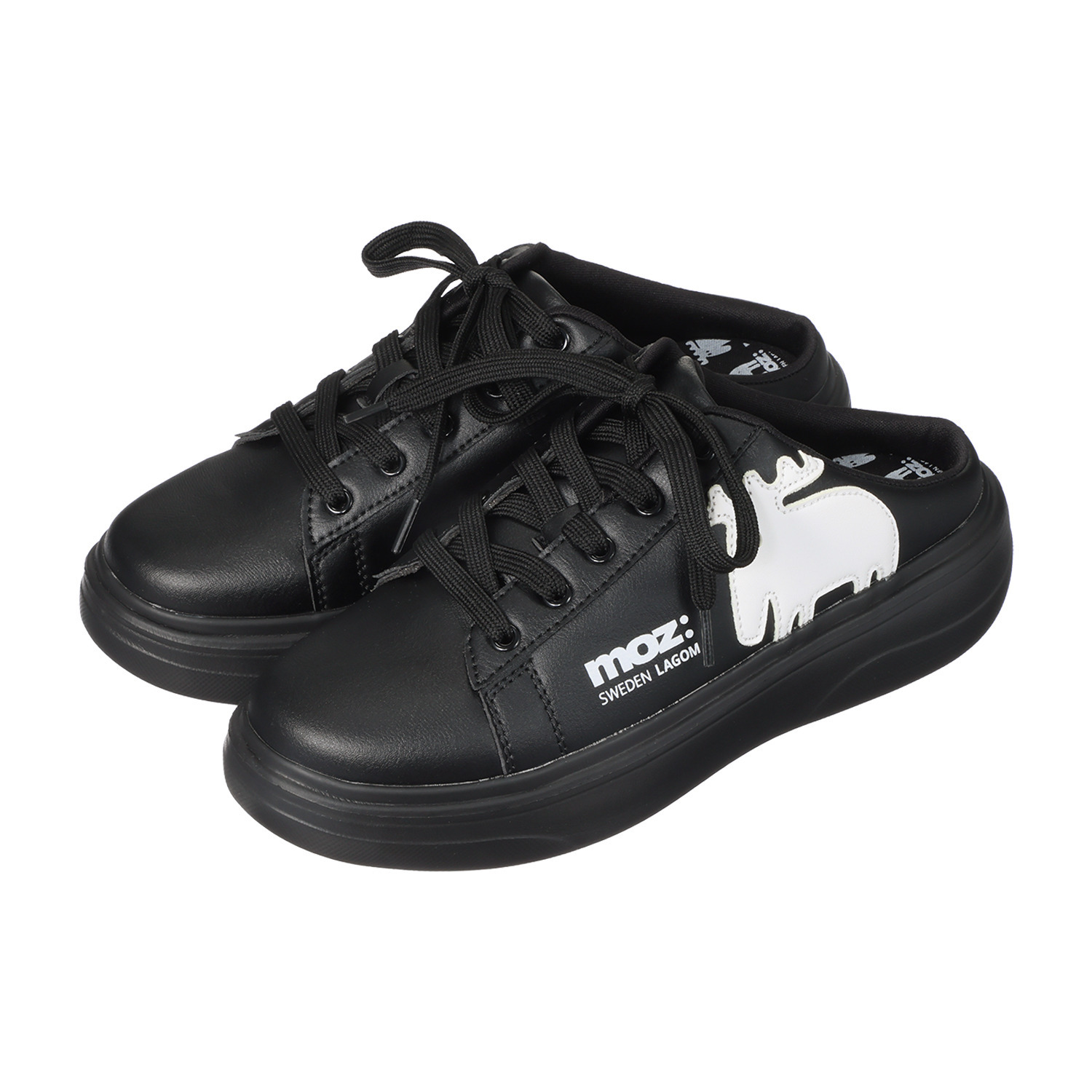 モズ 軽量・厚底 ミュールスニーカー