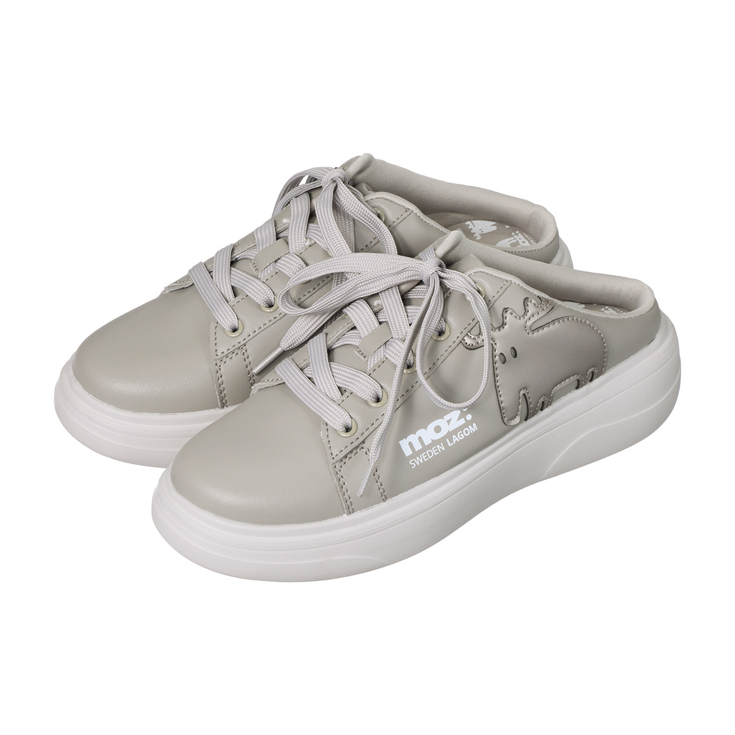 モズ 軽量・厚底 ミュールスニーカー