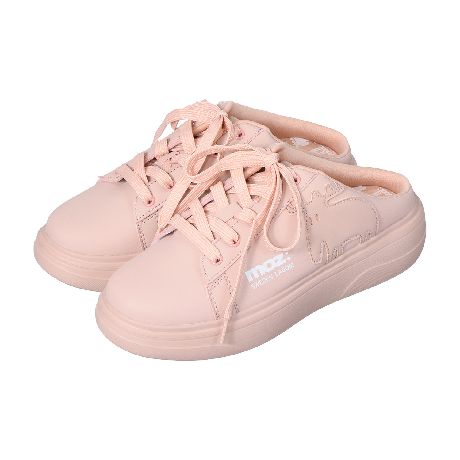 モズ 軽量・厚底 ミュールスニーカー