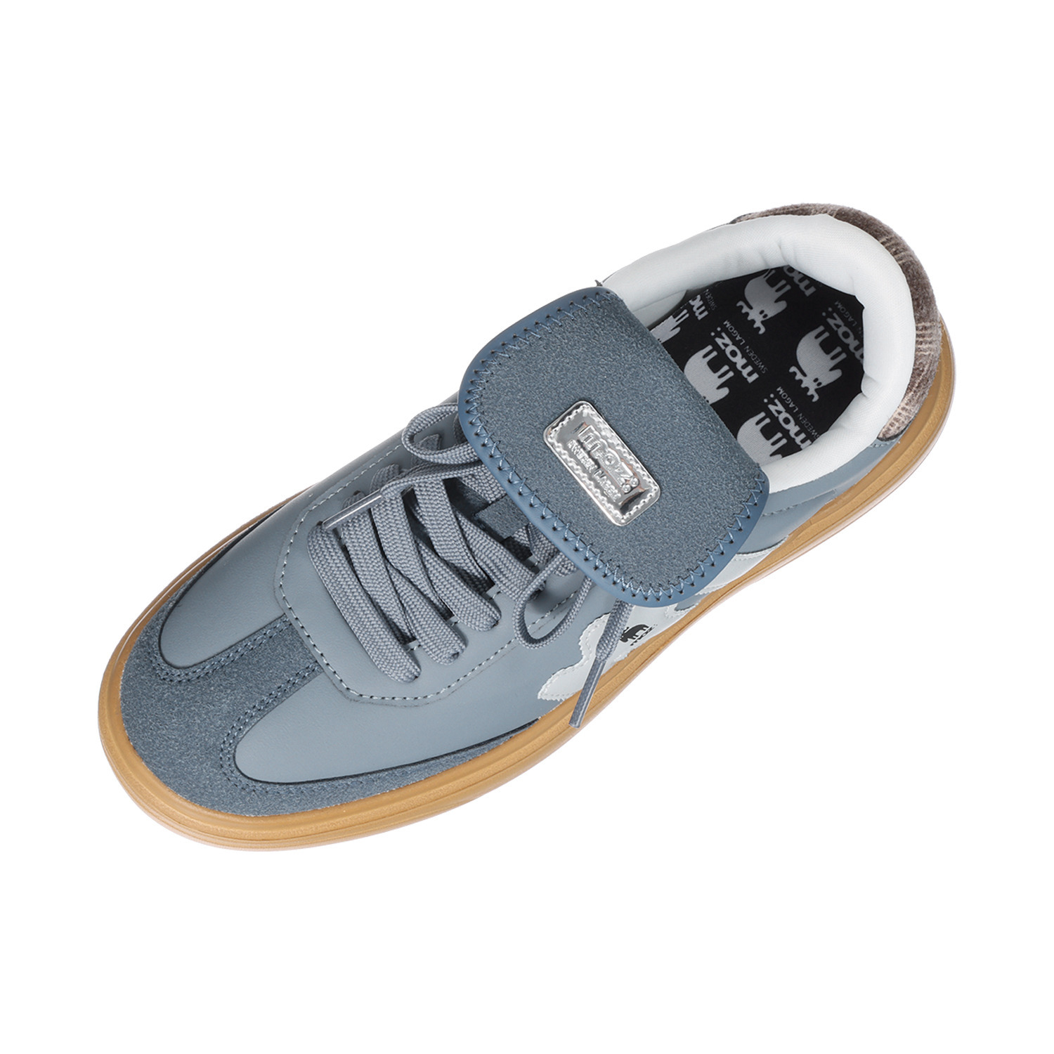 モズ 防水・軽量 ロングタンアクセント 厚底スニーカー