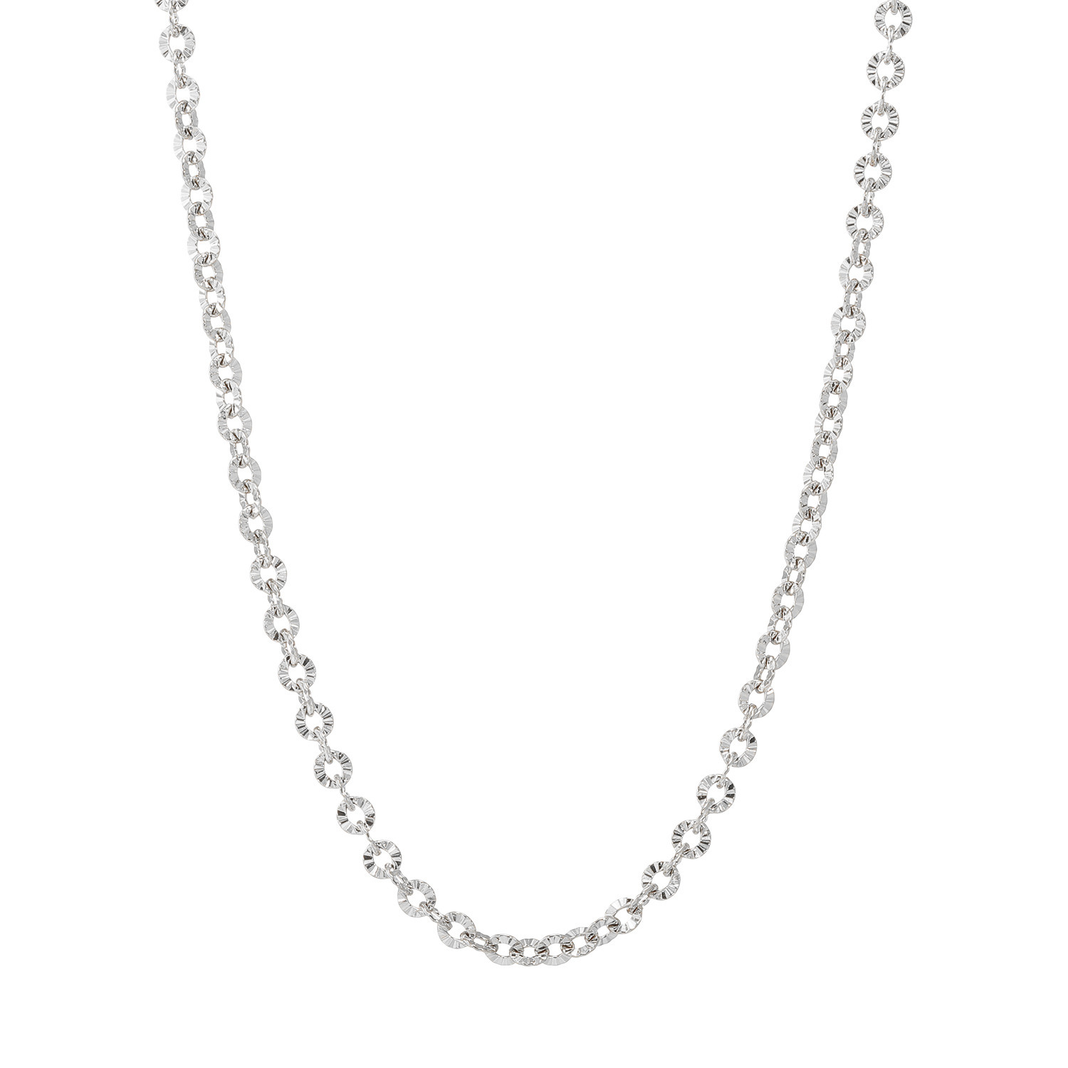 ラフィナリスタ サージカルステンレス サンレイカット チェーンネックレス