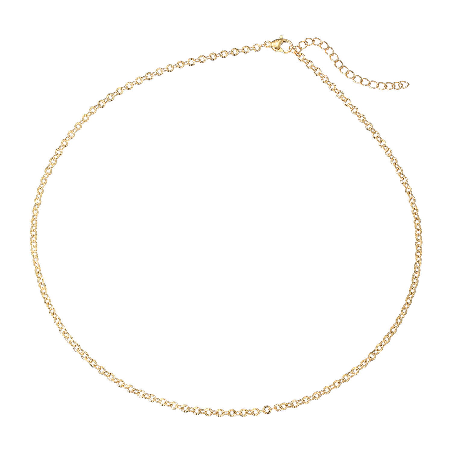 ラフィナリスタ サージカルステンレス サンレイカット チェーンネックレス