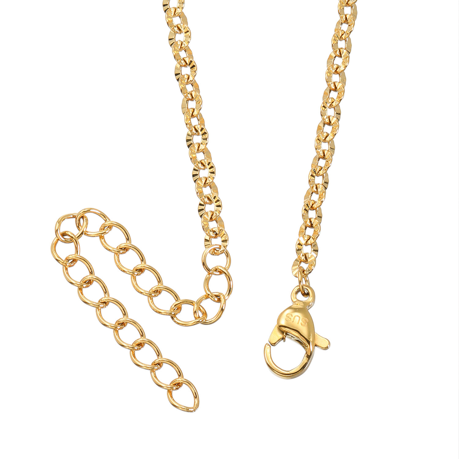 ラフィナリスタ サージカルステンレス サンレイカット チェーンネックレス