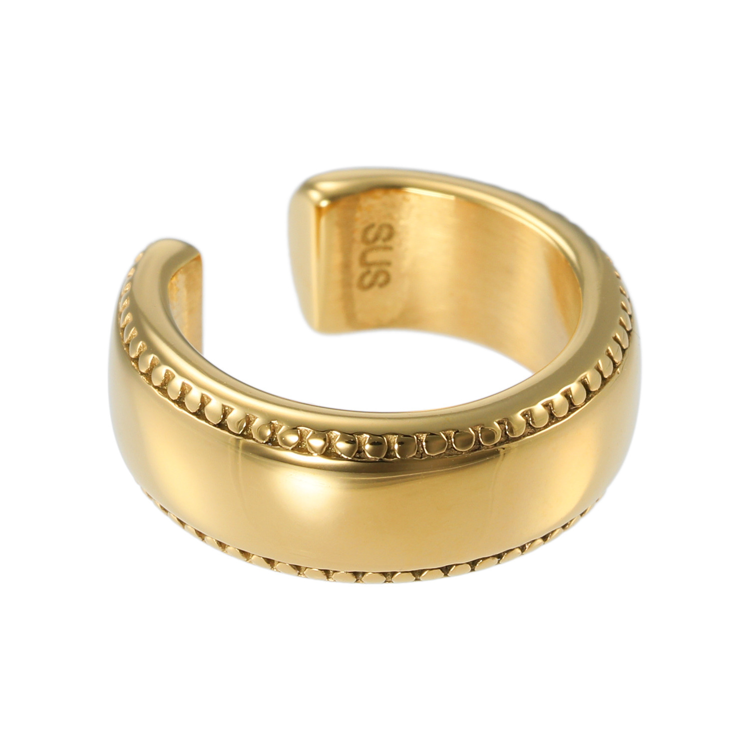 ラフィナリスタ サージカルステンレス ミルグレインアクセント イヤーカフ＜片側のみ＞