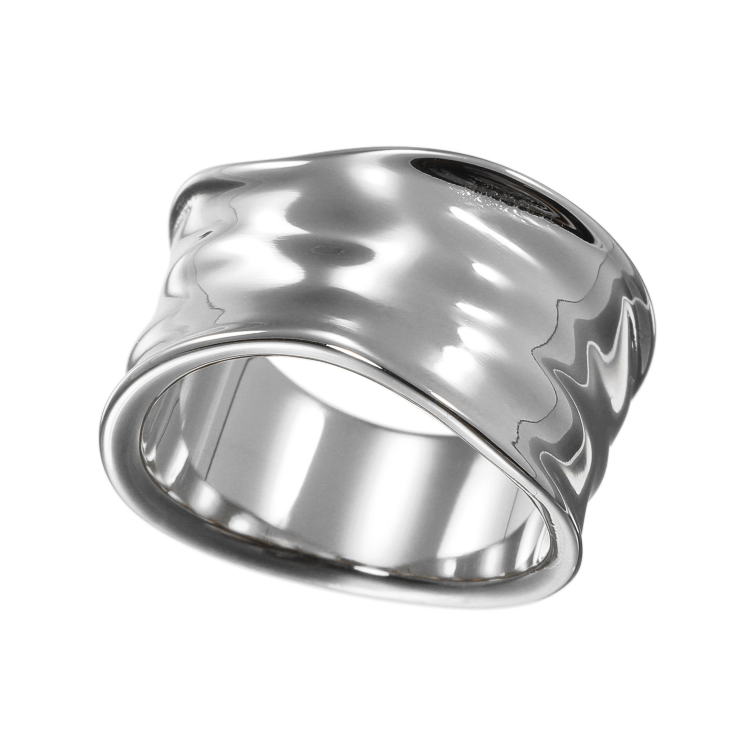 ラフィナリスタ サージカルステンレス ウェーブテクスチャー ワイドリング