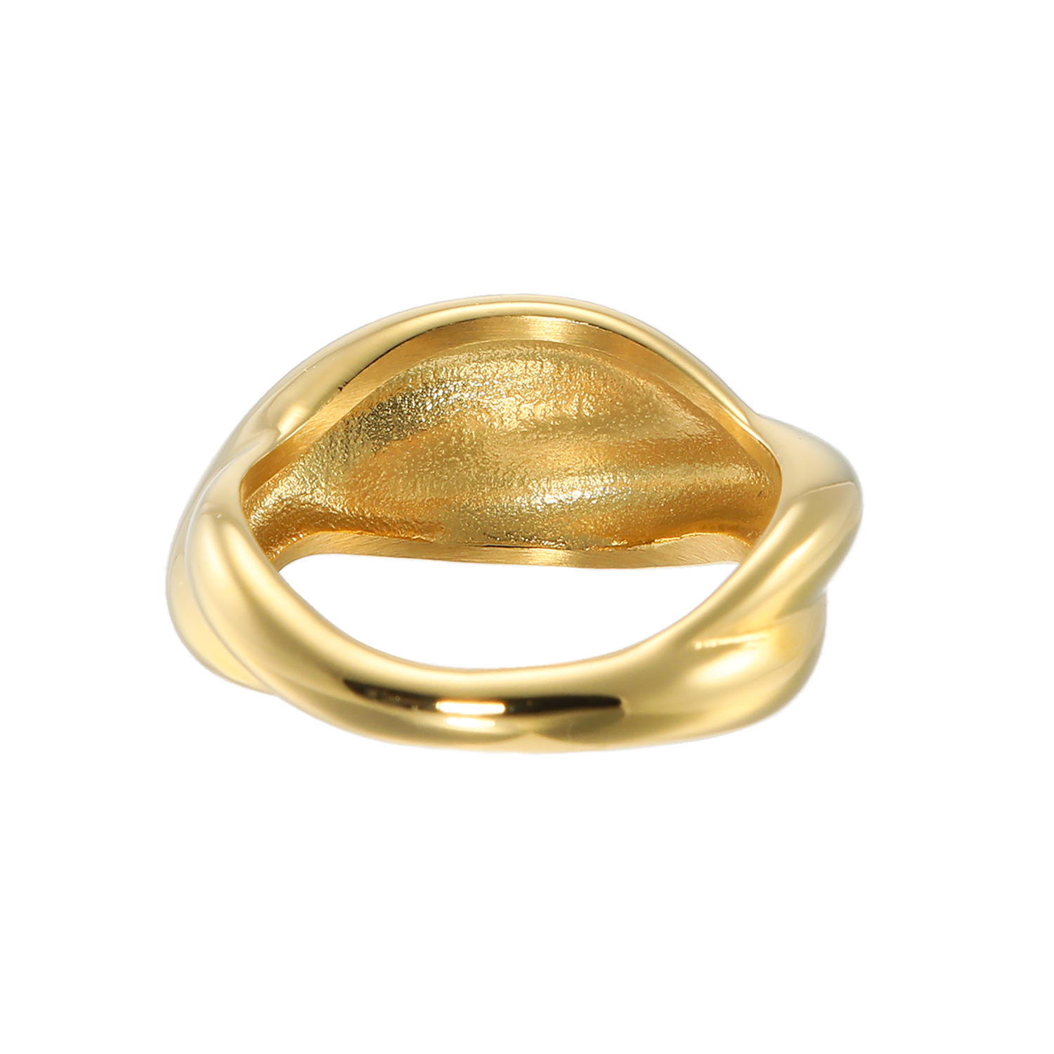 ラフィナリスタ サージカルステンレス ツイストクロスライン リング