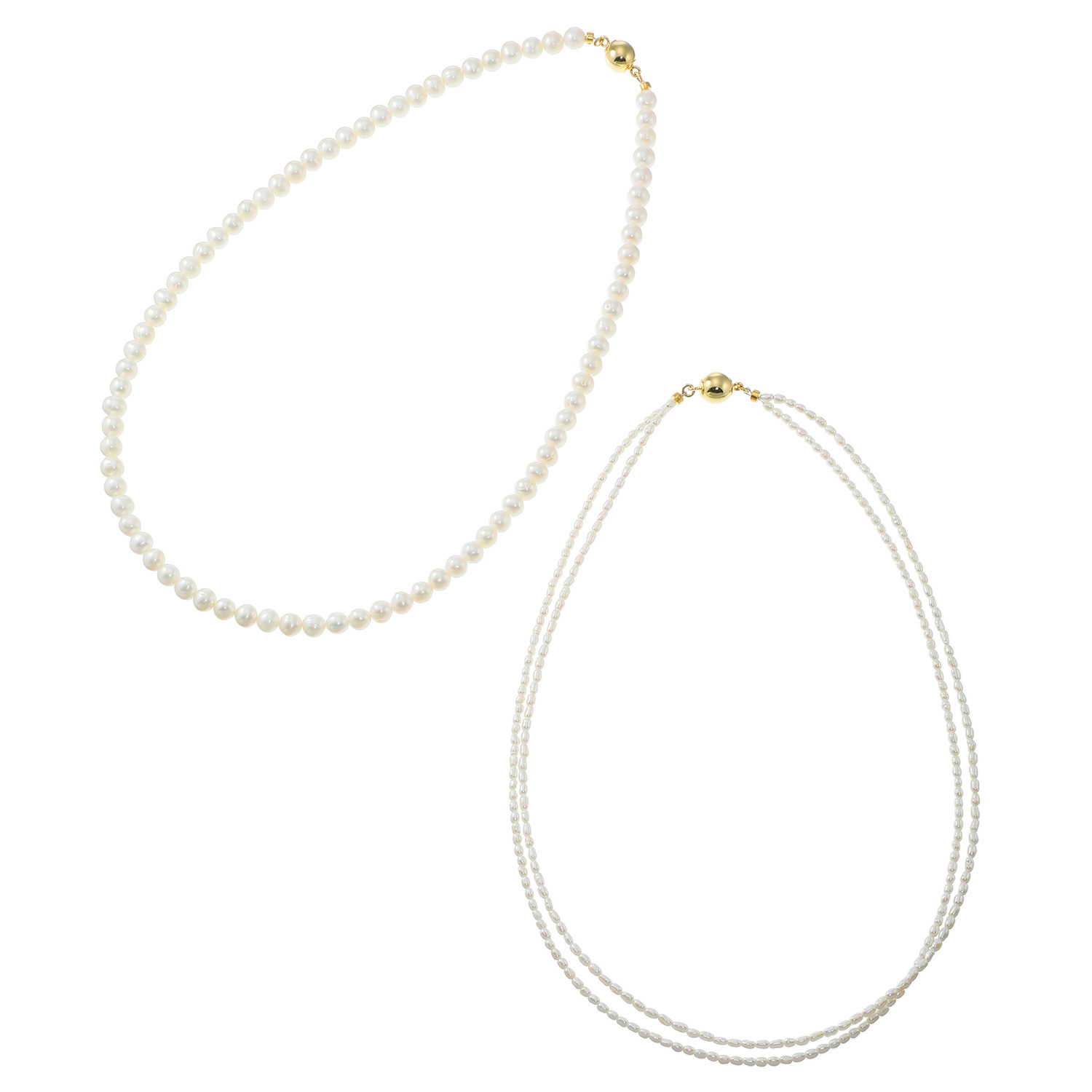 オルウィズ ４ウェイで楽しめる 淡水パール ネックレスセット