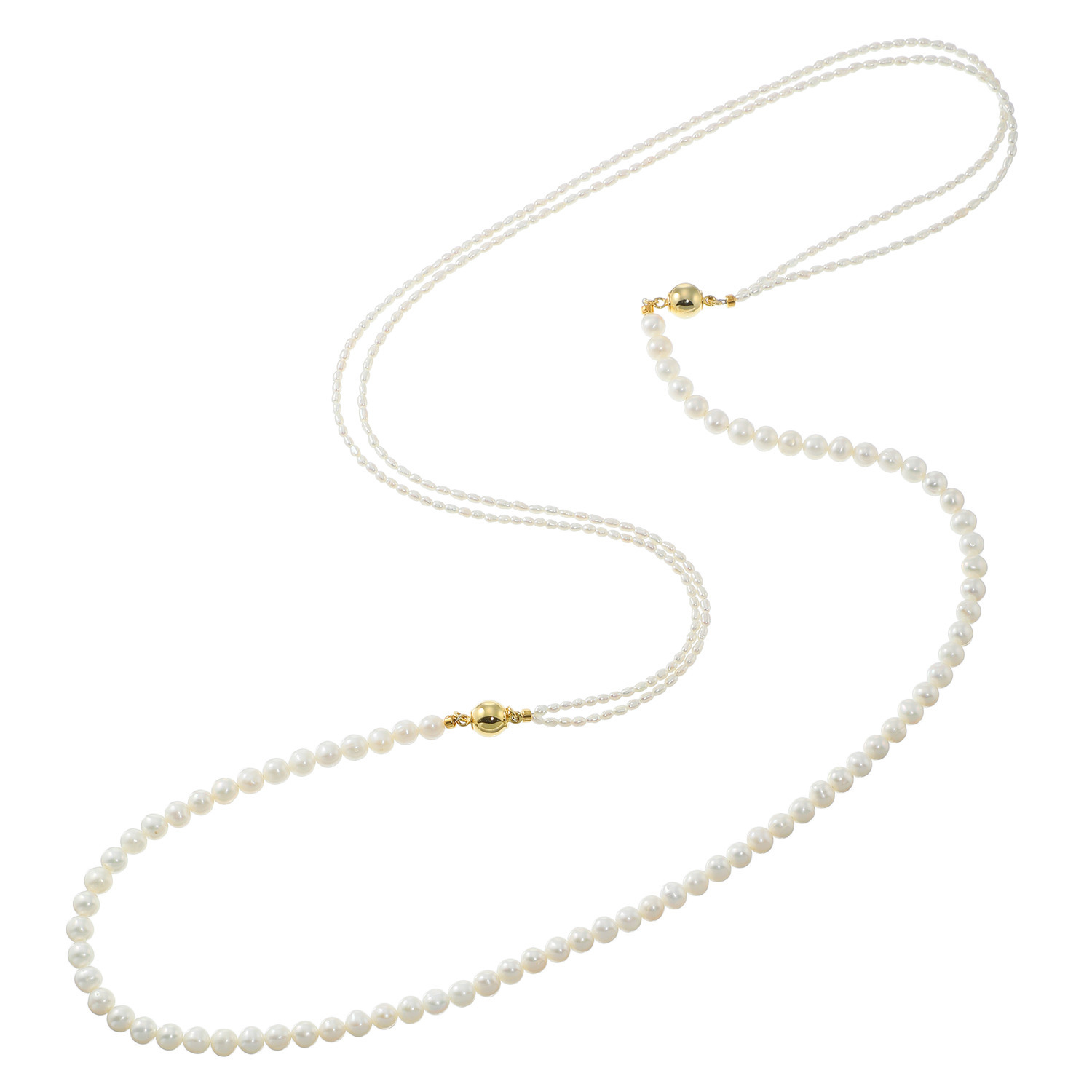 オルウィズ ４ウェイで楽しめる 淡水パール ネックレスセット