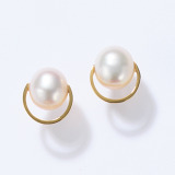 オルウィズ シルバー 淡水パール サークルデザイン ピアス