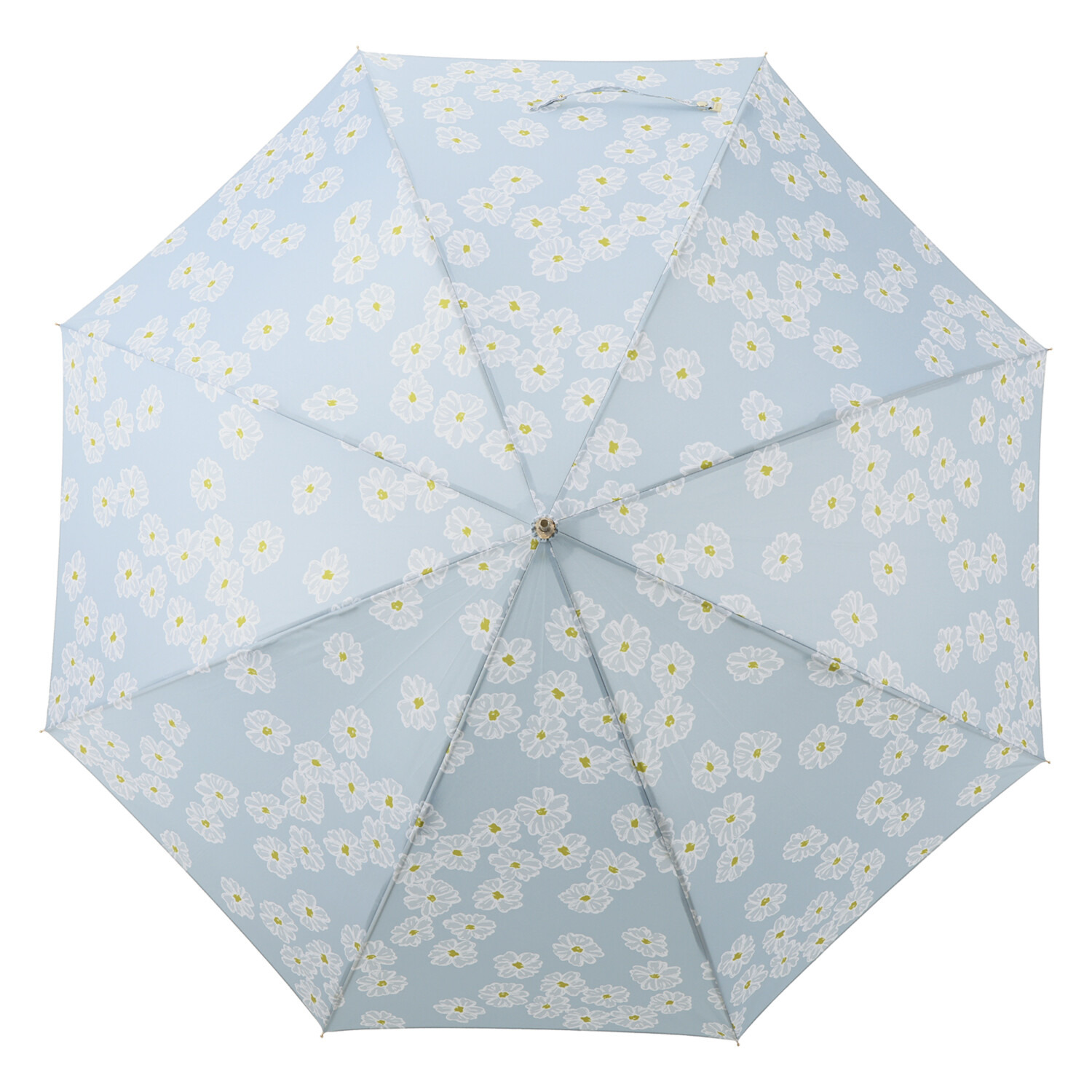 ウォーターフロント “ソフトジャンプ” スライドスリム マーガレット柄長傘