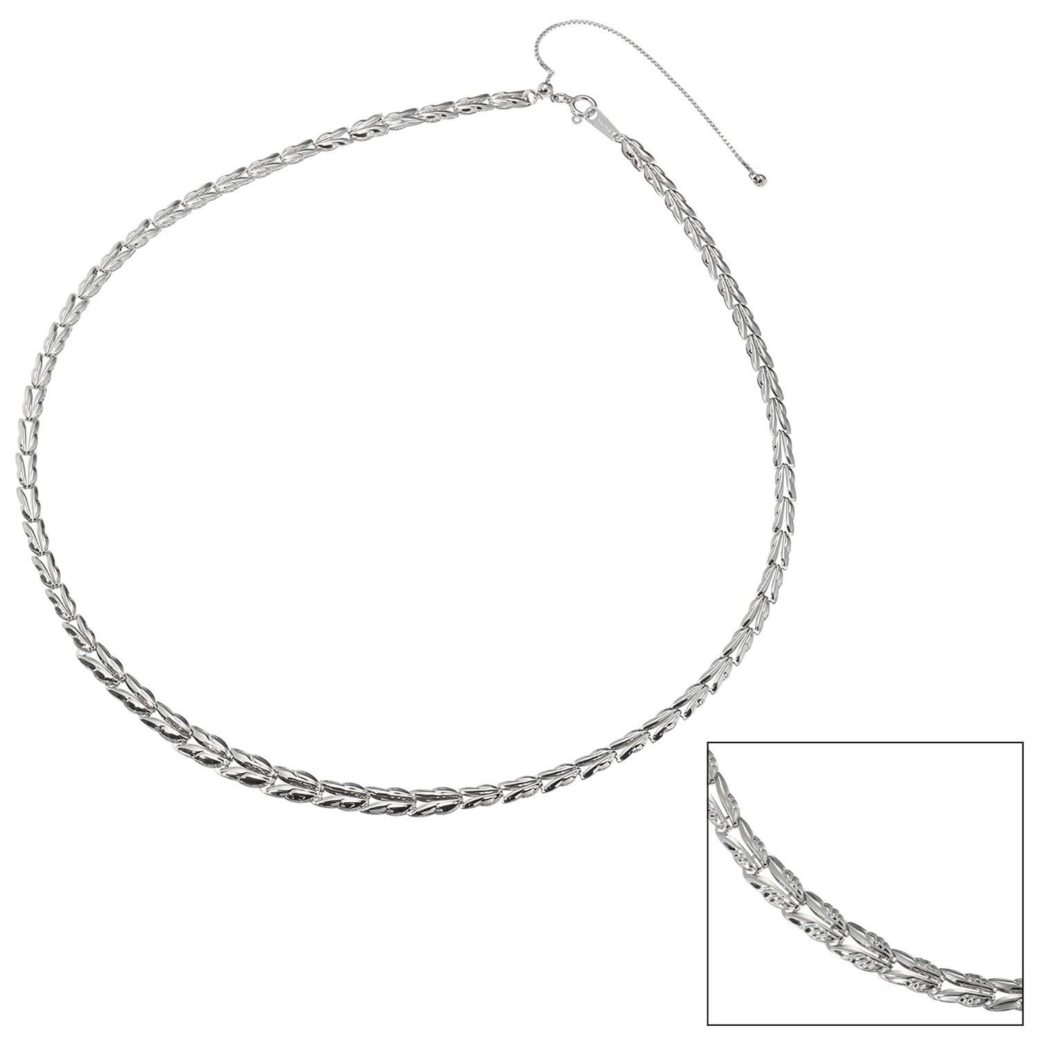 ラ・ピュア　バイ チェーンクリエイト ７．５ｇＵＰ 純プラチナ製 リバーシブル グラデーションネックレス