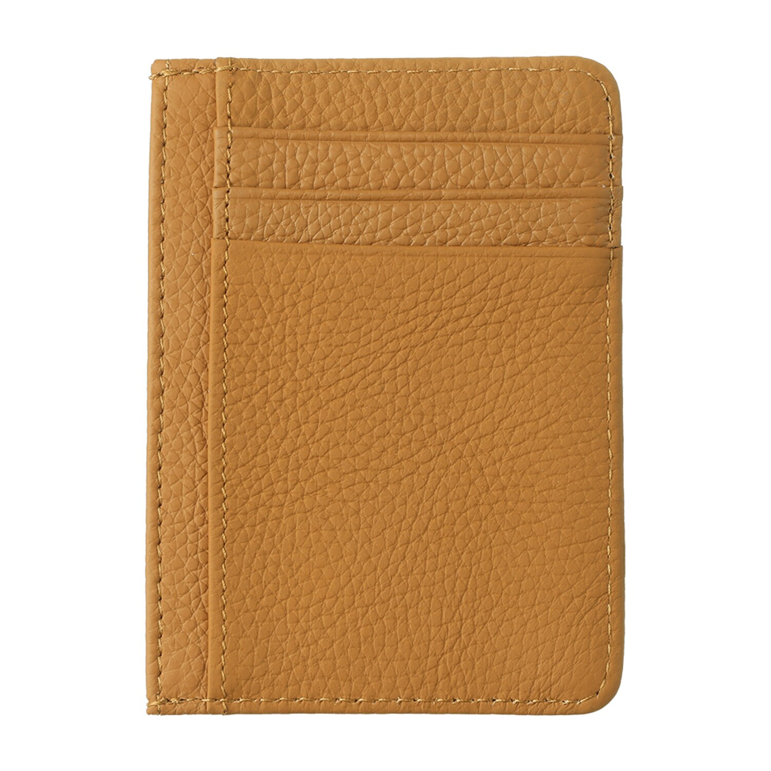 モーヴ 究極の ミニマリストウォレット！ 牛革 薄型両面カードケース