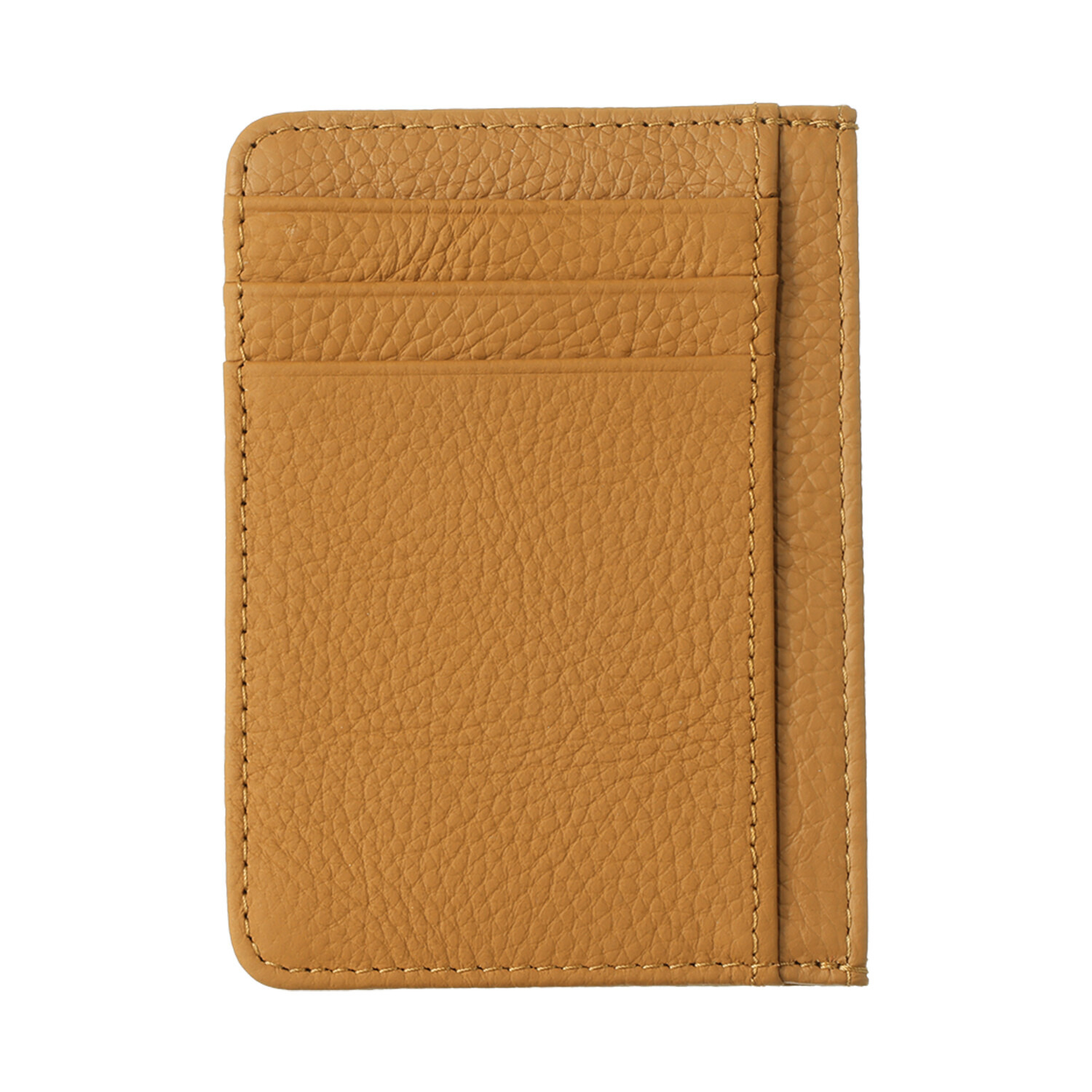 モーヴ 究極の ミニマリストウォレット！ 牛革 薄型両面カードケース