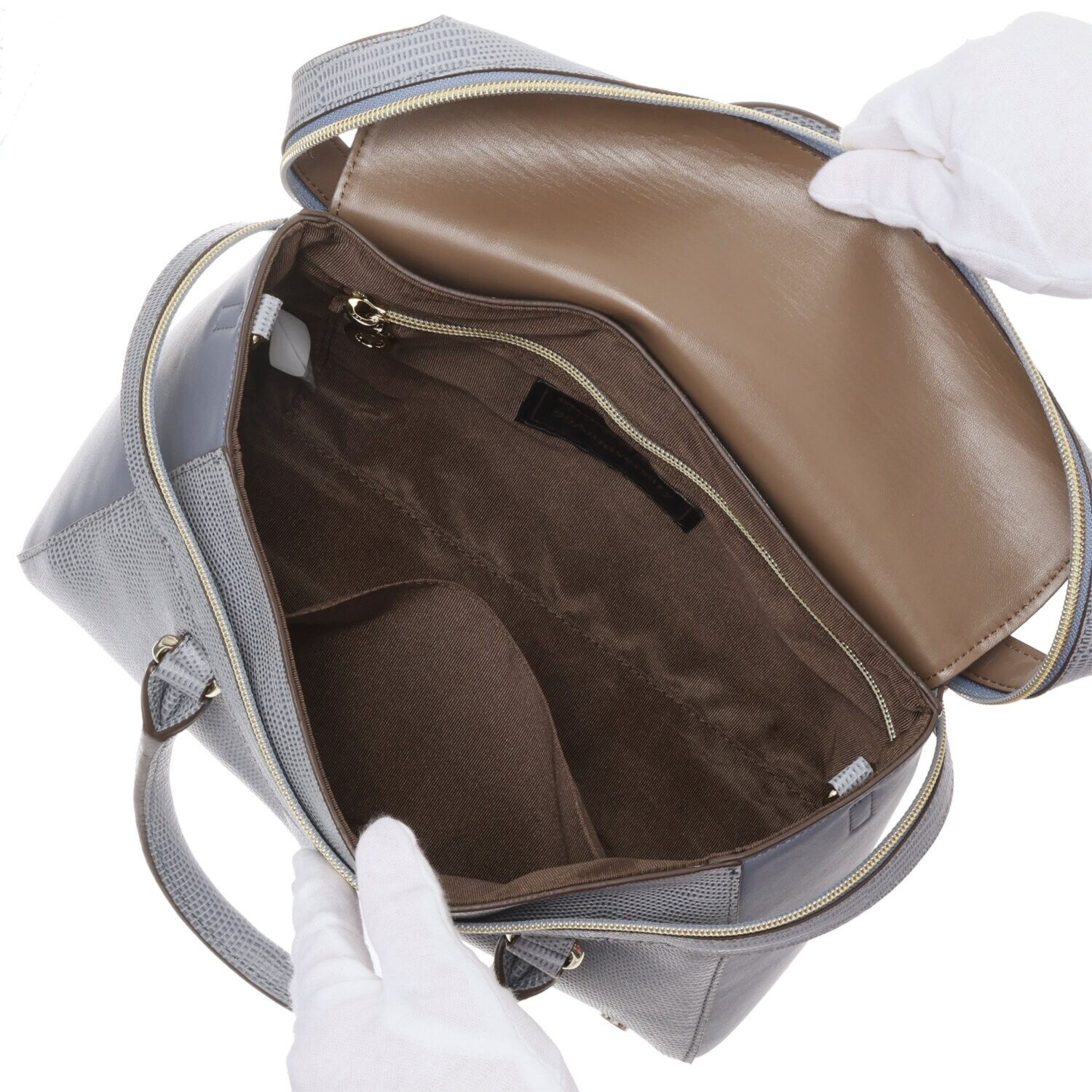 モーダプリンチペ はっ水 リザード型押しレザー ２ウェイショルダーバッグ