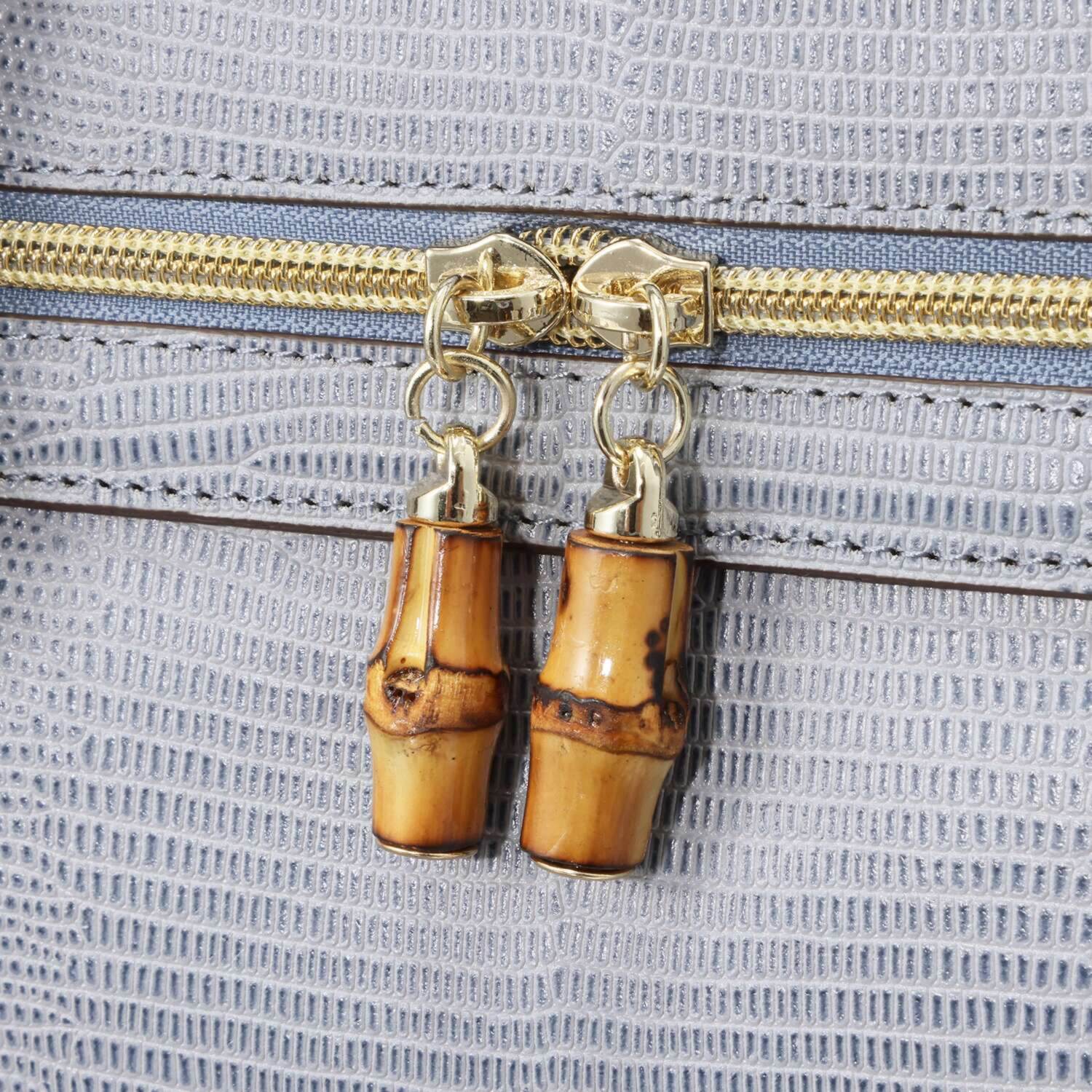 モーダプリンチペ はっ水 リザード型押しレザー ２ウェイショルダーバッグ