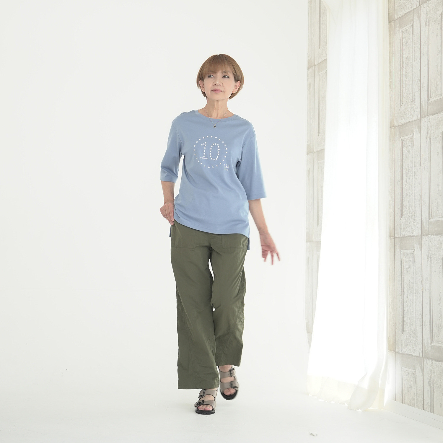 エムズ　スタイル コットンスムース アニバーサリー１０ キラキラプルオーバー