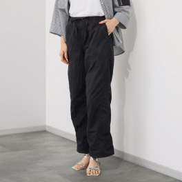 エムズ　スタイル ナイロン混ヴィンテージ 切替デザイン バックベルトアクセント ベイカーパンツ