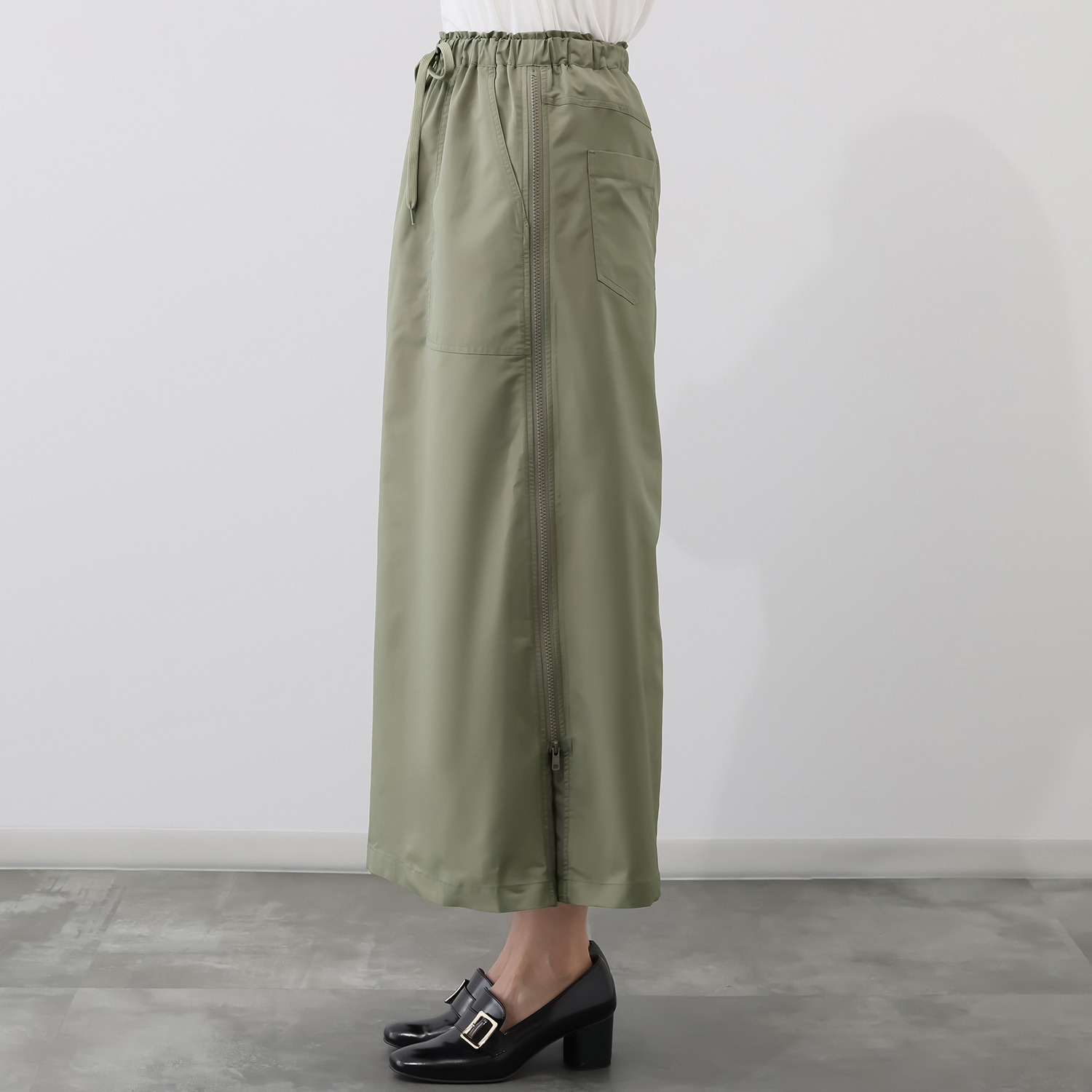 エムズ　スタイル シルエットアレンジ 自由自在 サイドファスナー デザインスカート