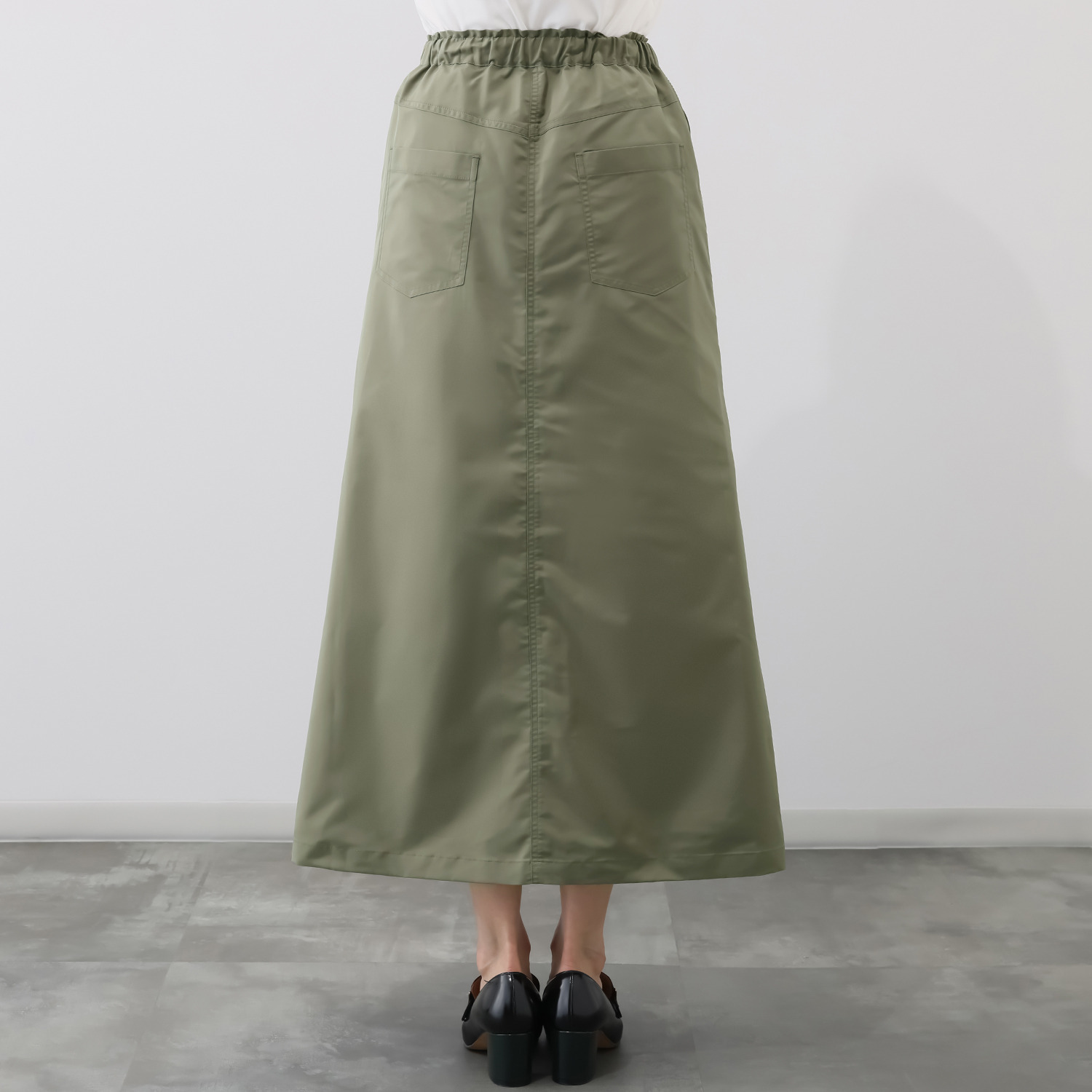 エムズ　スタイル シルエットアレンジ 自由自在 サイドファスナー デザインスカート