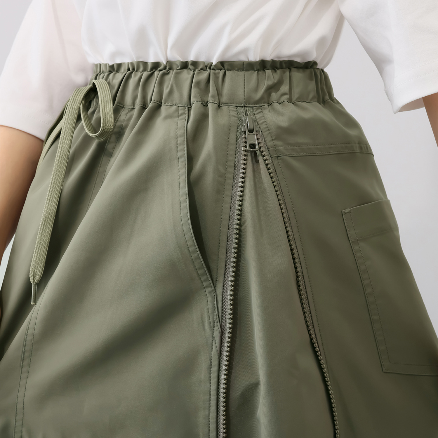 エムズ　スタイル シルエットアレンジ 自由自在 サイドファスナー デザインスカート