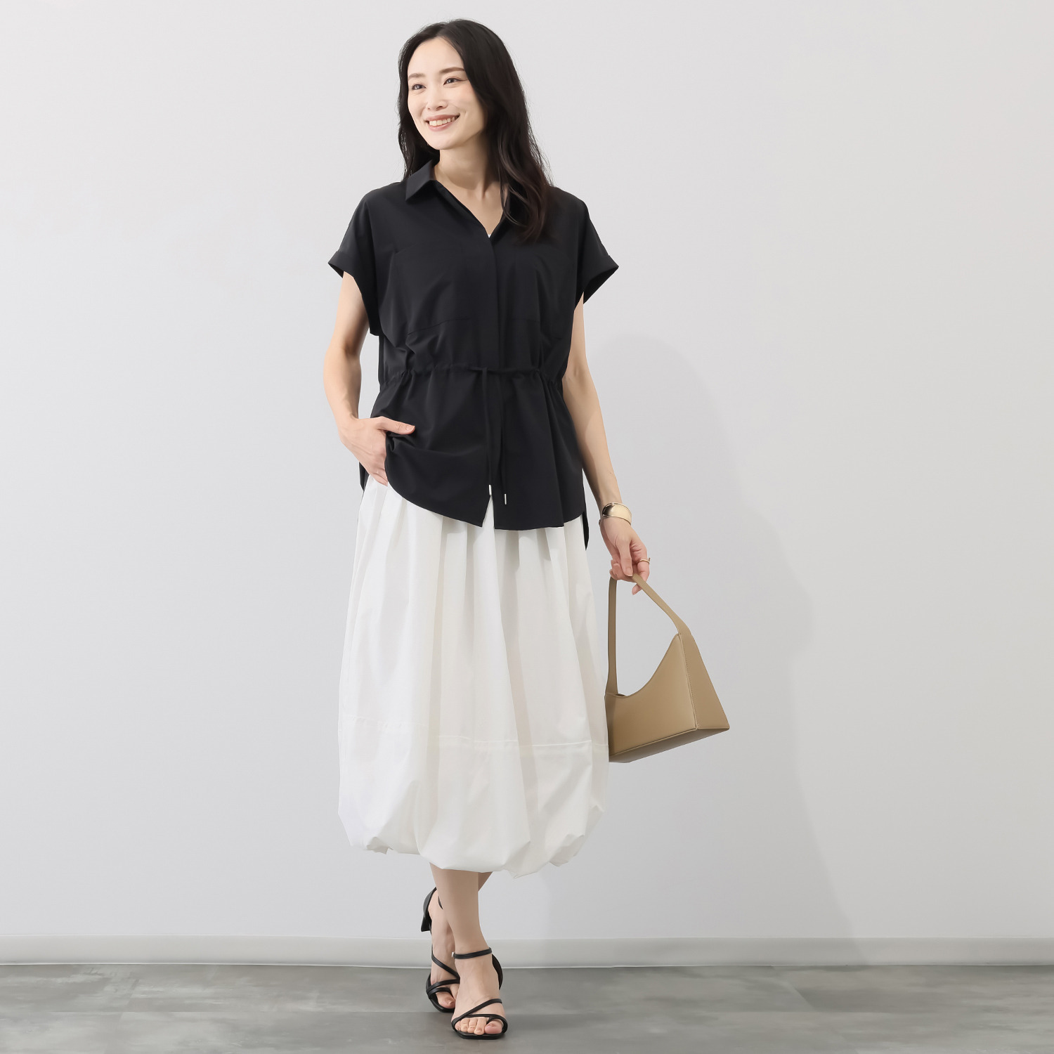 亀恭子セレクト！ アイラ はっ水 バルーンスカート