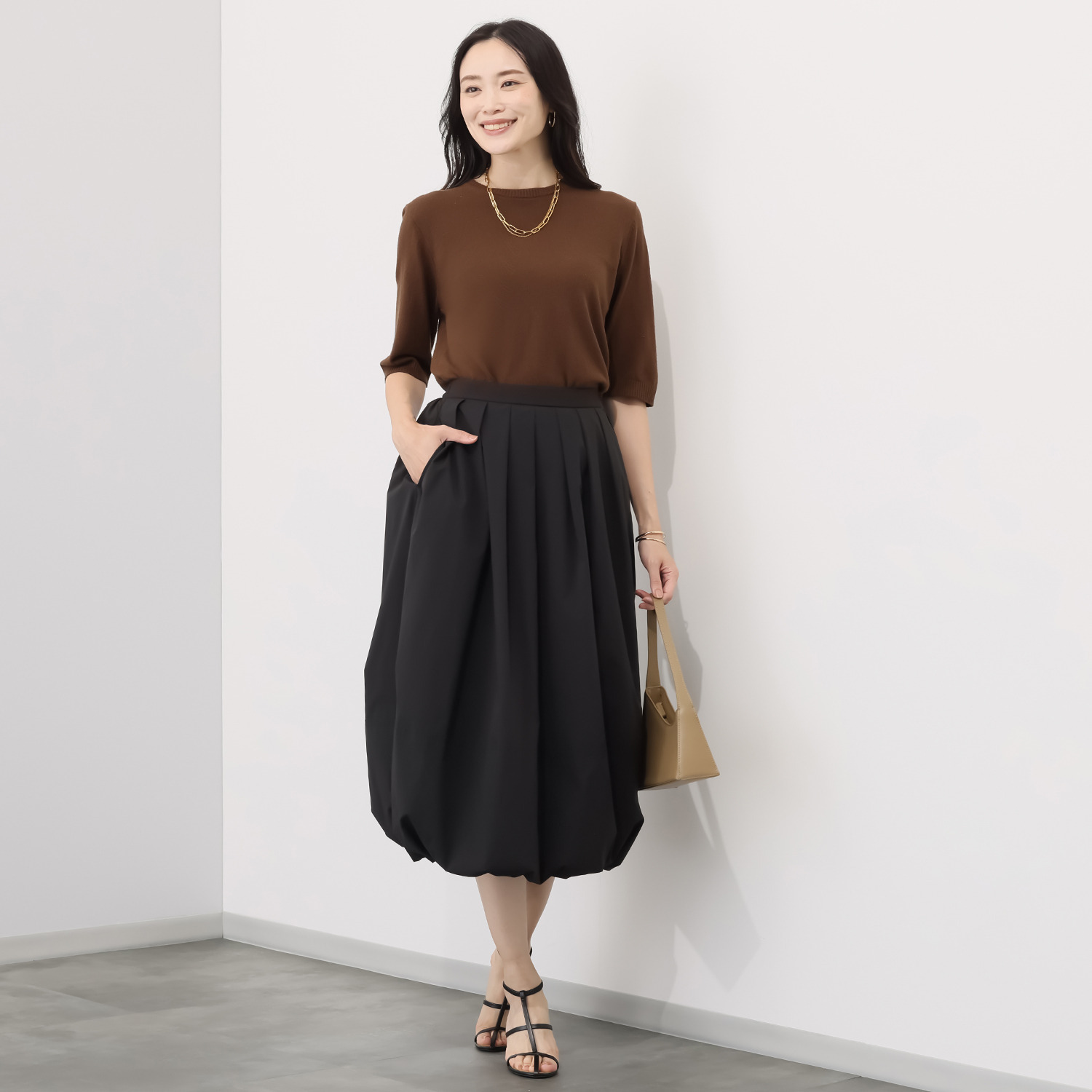 亀恭子セレクト！ アイラ はっ水 バルーンスカート