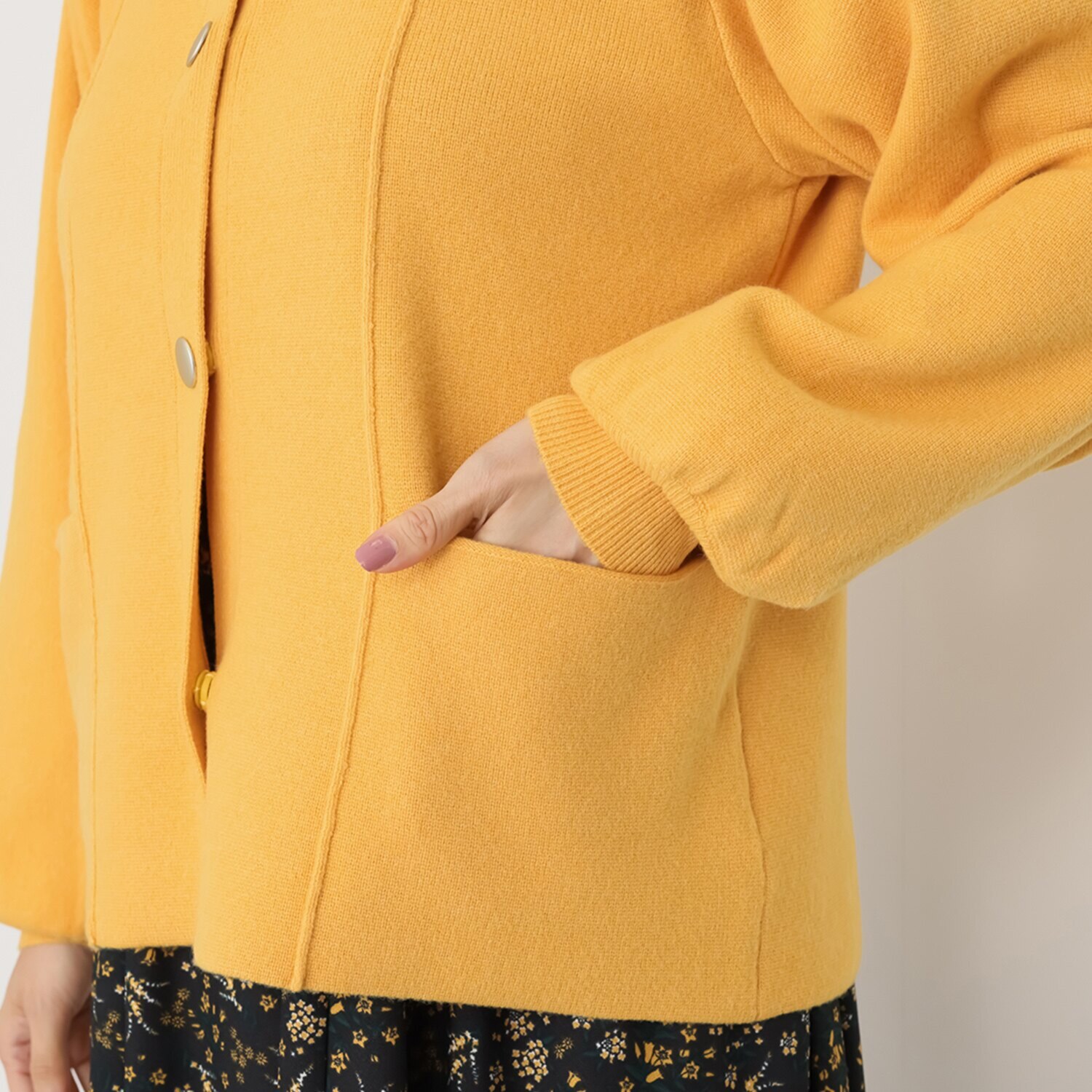 ルクオーレ ハーフミラノリブニット ジャケットカーディガン