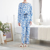 ナルエー コットン１００％ スムース 洋ナシデザイン ルームウェア上下セット