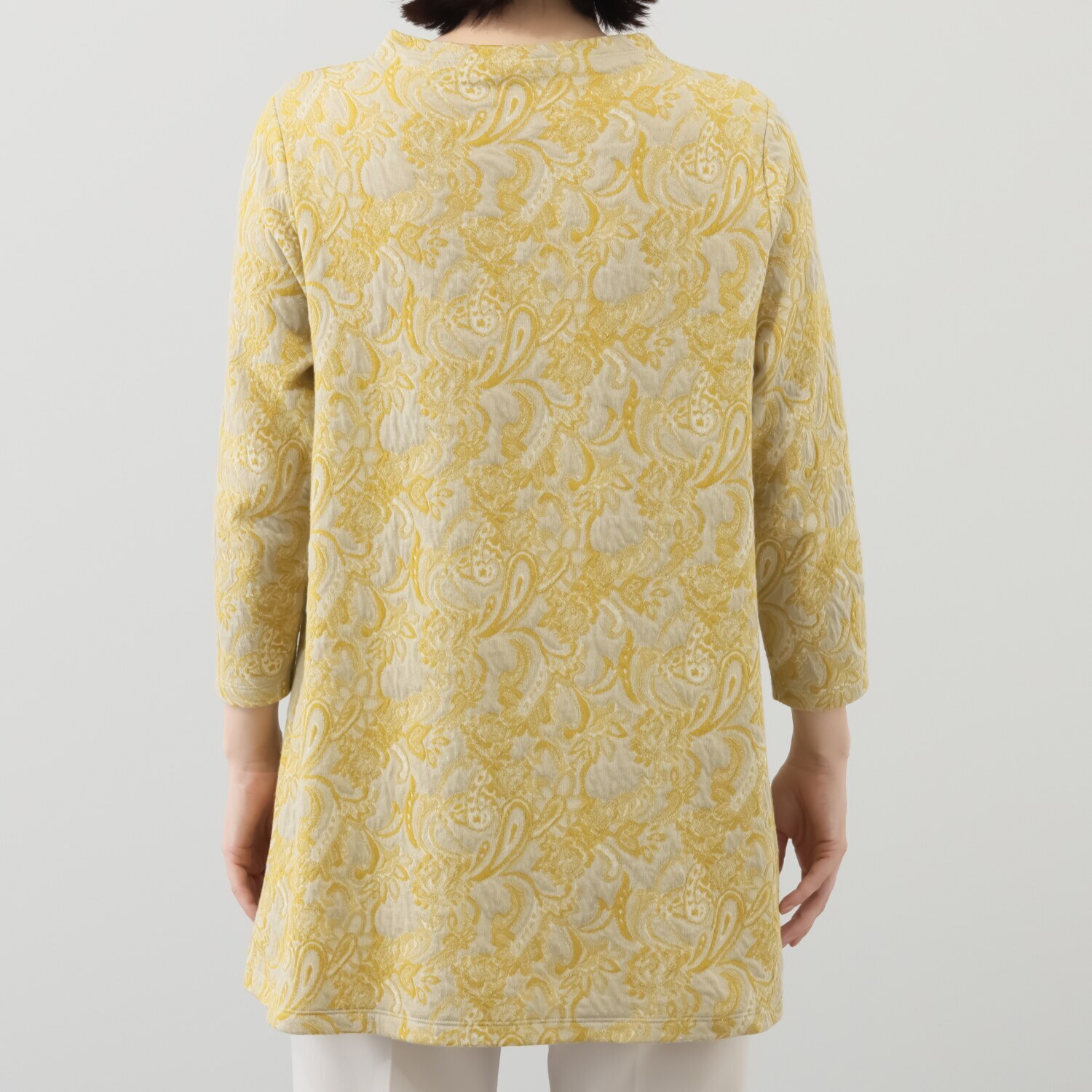 プレンディソール ふくれジャガード ペイズリー柄チュニック