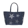 グッシオイタリー イタリアデザイン 星柄ラインストーン トートバッグ＆ ポーチセット