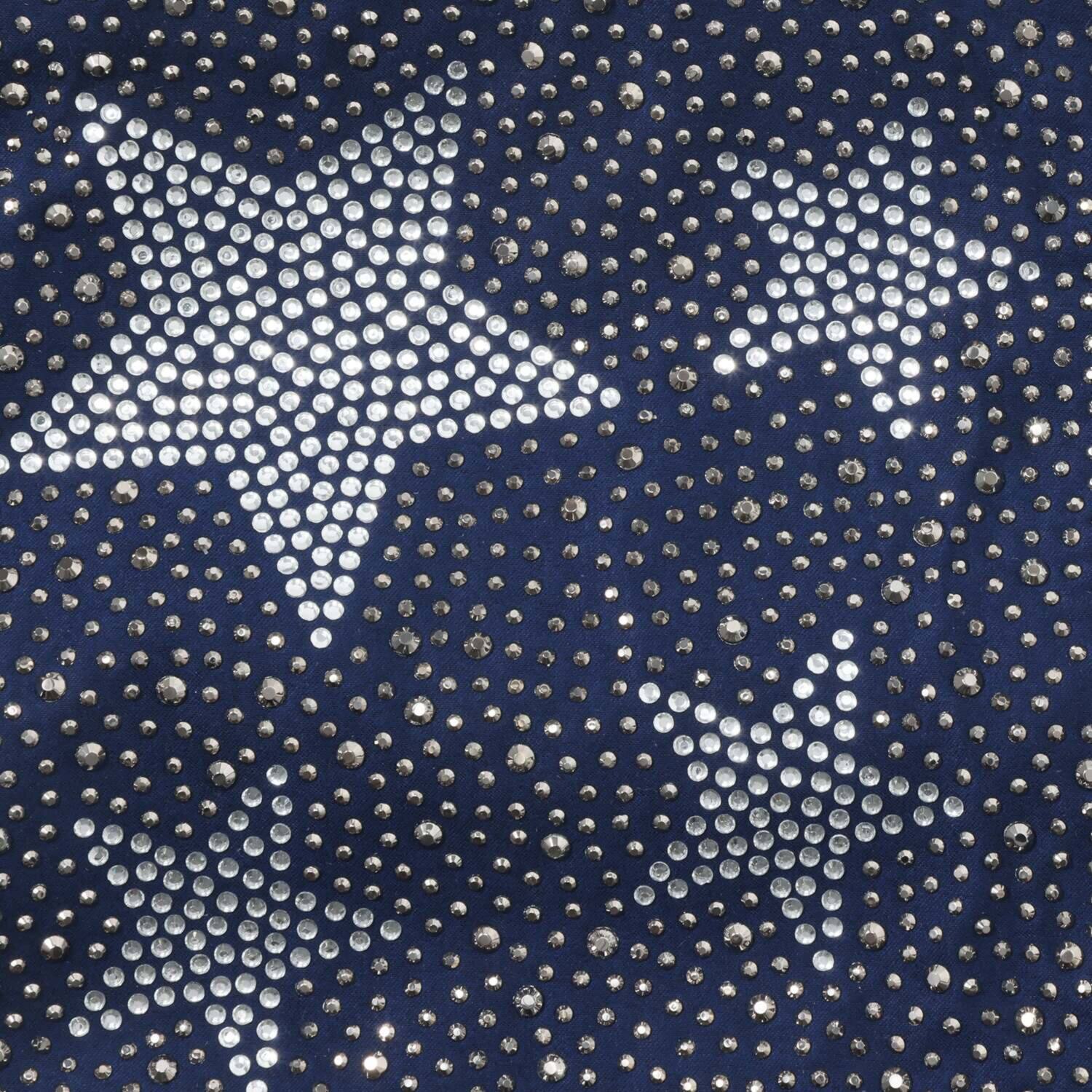 グッシオイタリー イタリアデザイン 星柄ラインストーン トートバッグ＆ ポーチセット