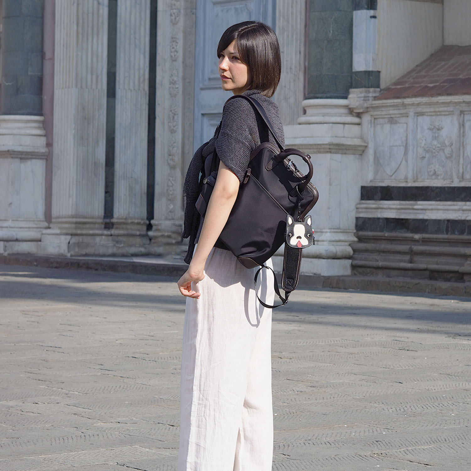 グッシオイタリー はっ水 高密度ナイロンリュック＆ フレブルちゃん マルチケースセット