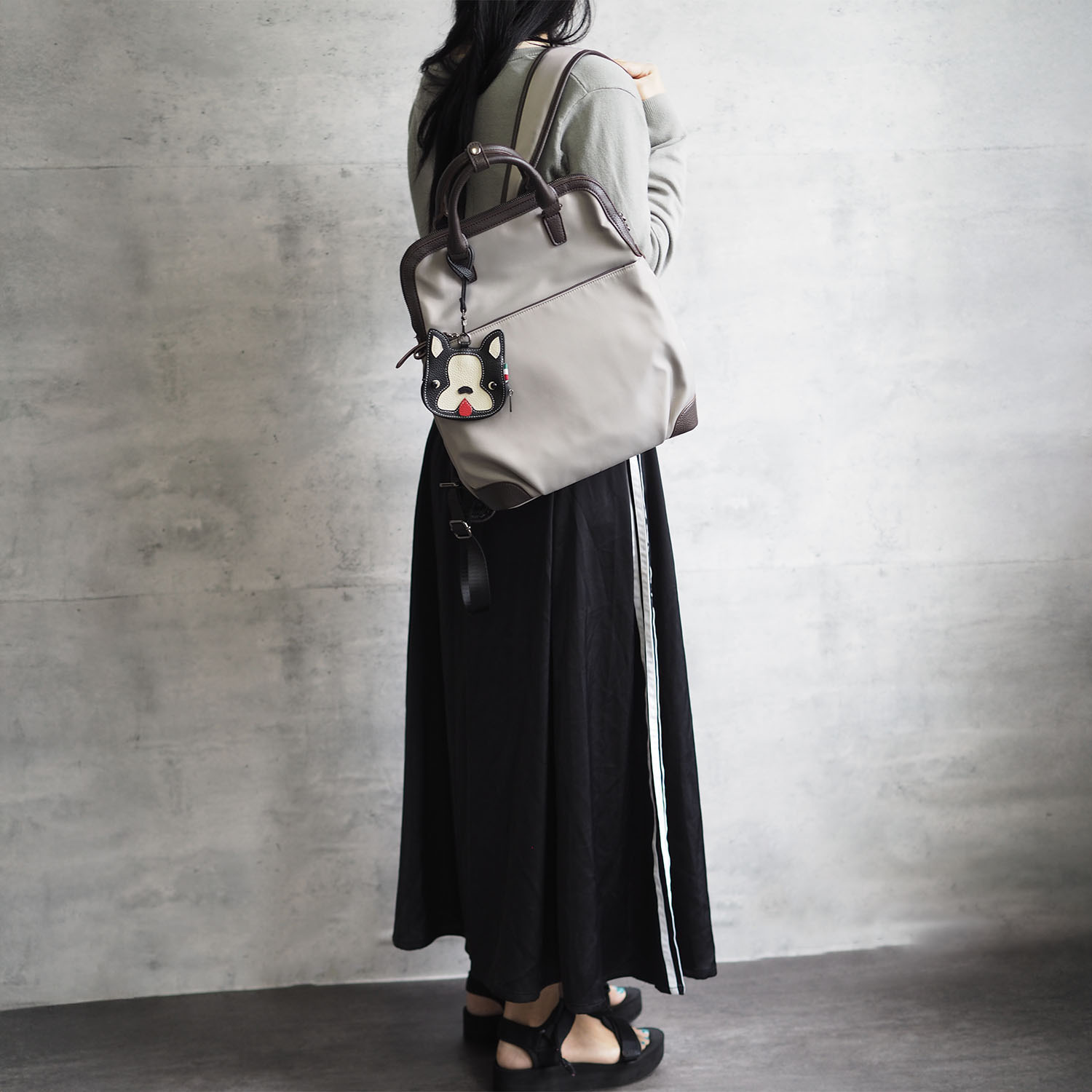 グッシオイタリー はっ水 高密度ナイロンリュック＆ フレブルちゃん マルチケースセット