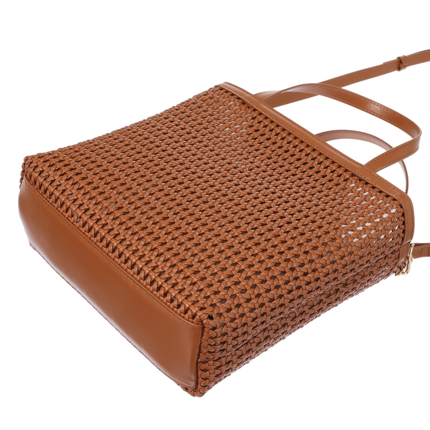 ビジューバイエアリスト ツインベルチャーム付 セミシアーメッシュ ２ウェイトートバッグ