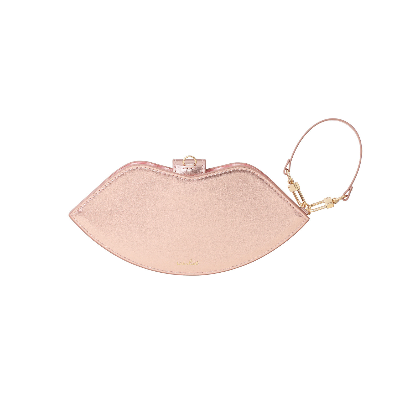 ビジューバイエアリスト リップモティーフ メタリック バッグチャーム型 メガネケース