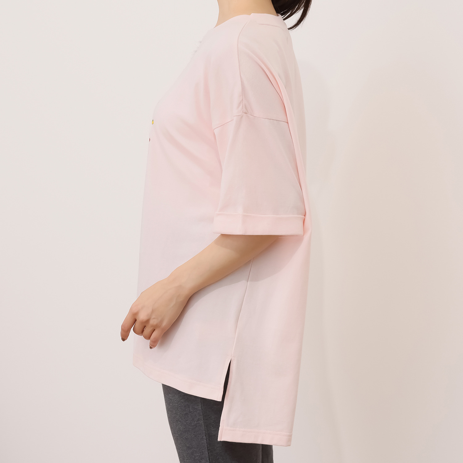 水森亜土 綿１００％爽やか天竺 ゆったりトップス＆ レギンス ルームウェアセット