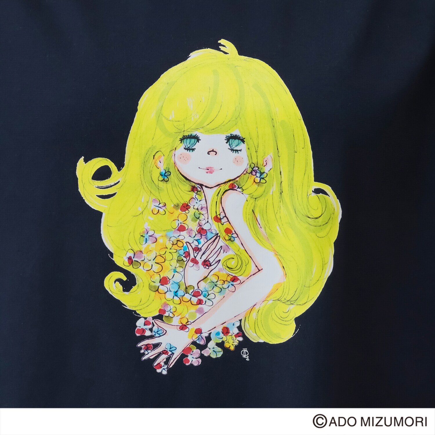 水森亜土 綿１００％爽やか天竺 ゆったりトップス＆ レギンス ルームウェアセット