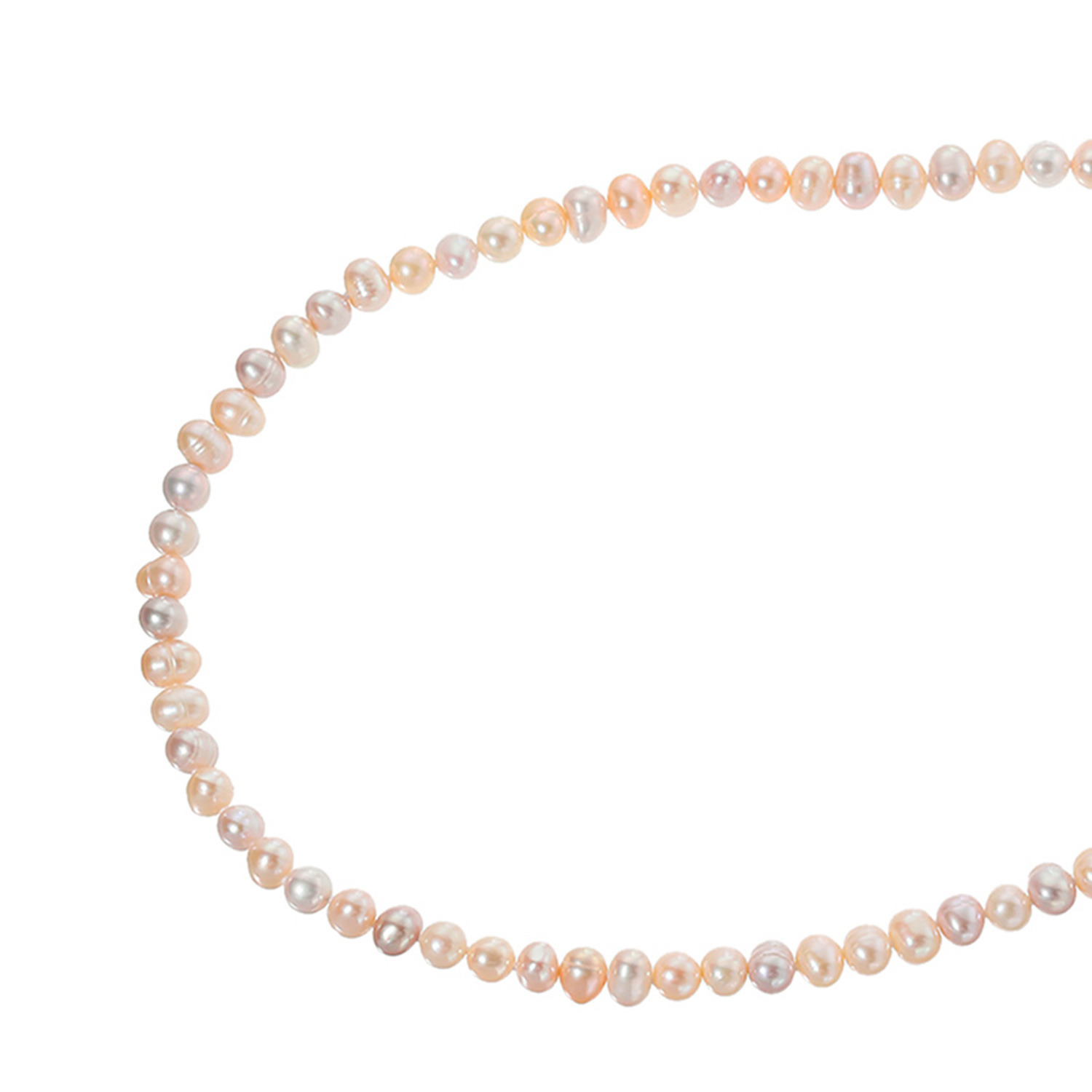 バイ　ネイチャー マルチカラー 淡水パール スーパーロングネックレス